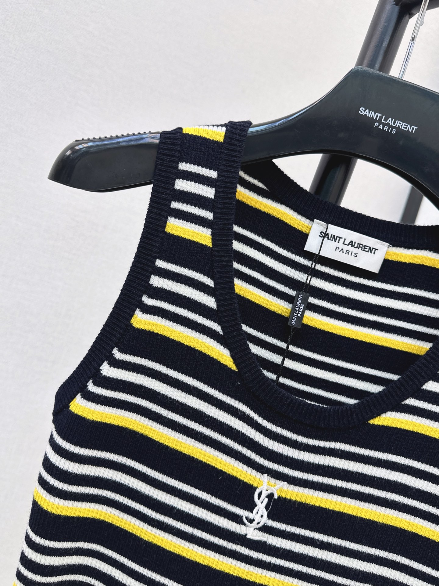 Sain 26fw stripe knit vest