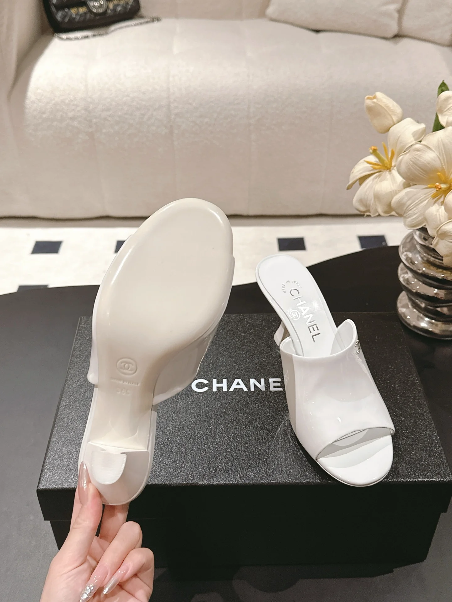 Chan 25fw heels sandals
