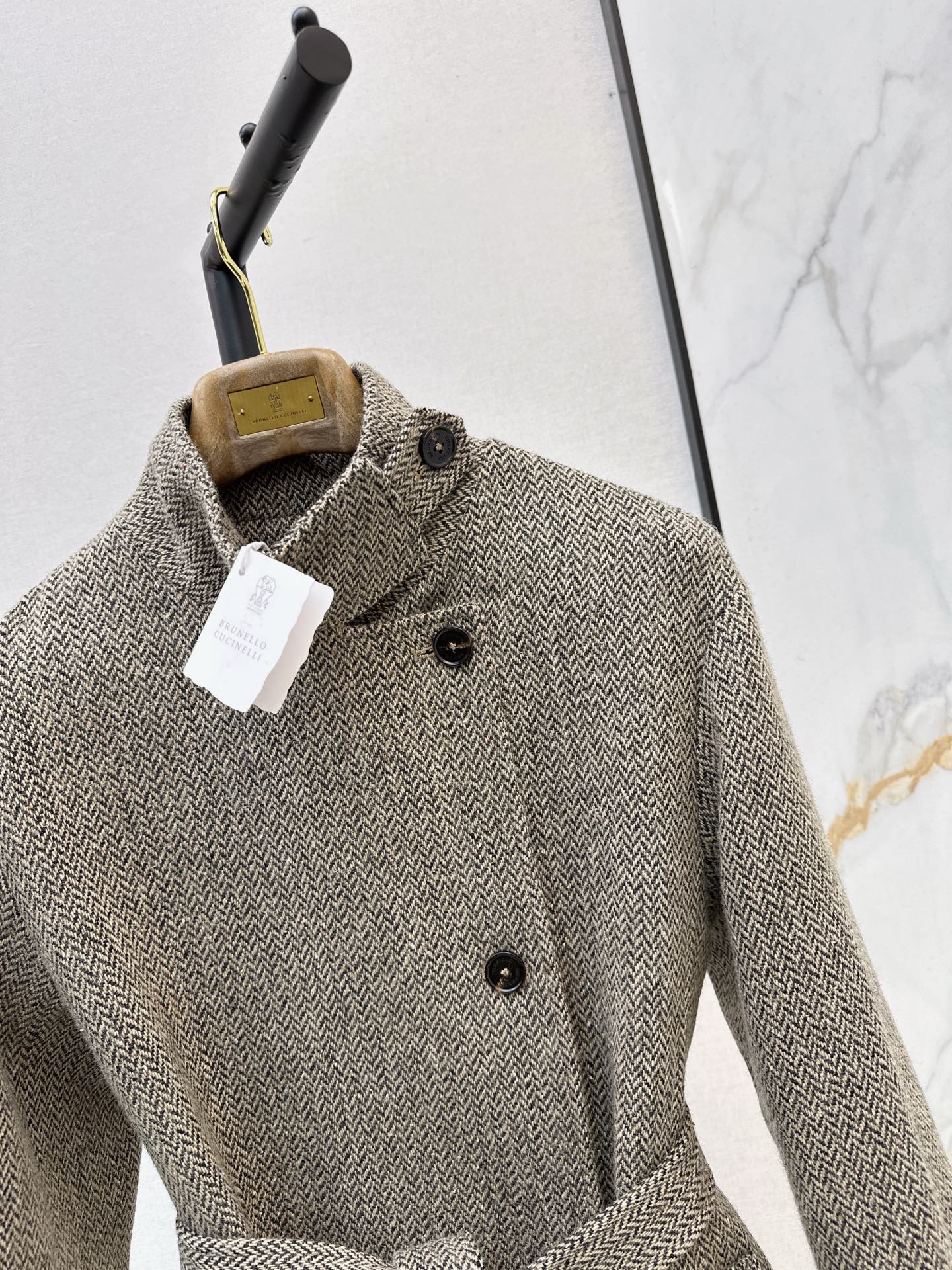 Brun 26fw belted overcoats