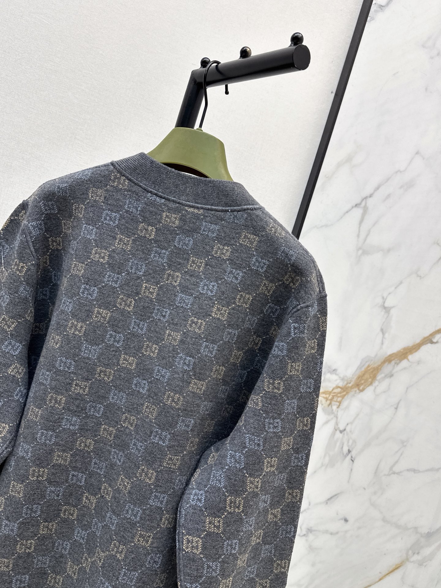 Guc 26fw jacquard cardigan