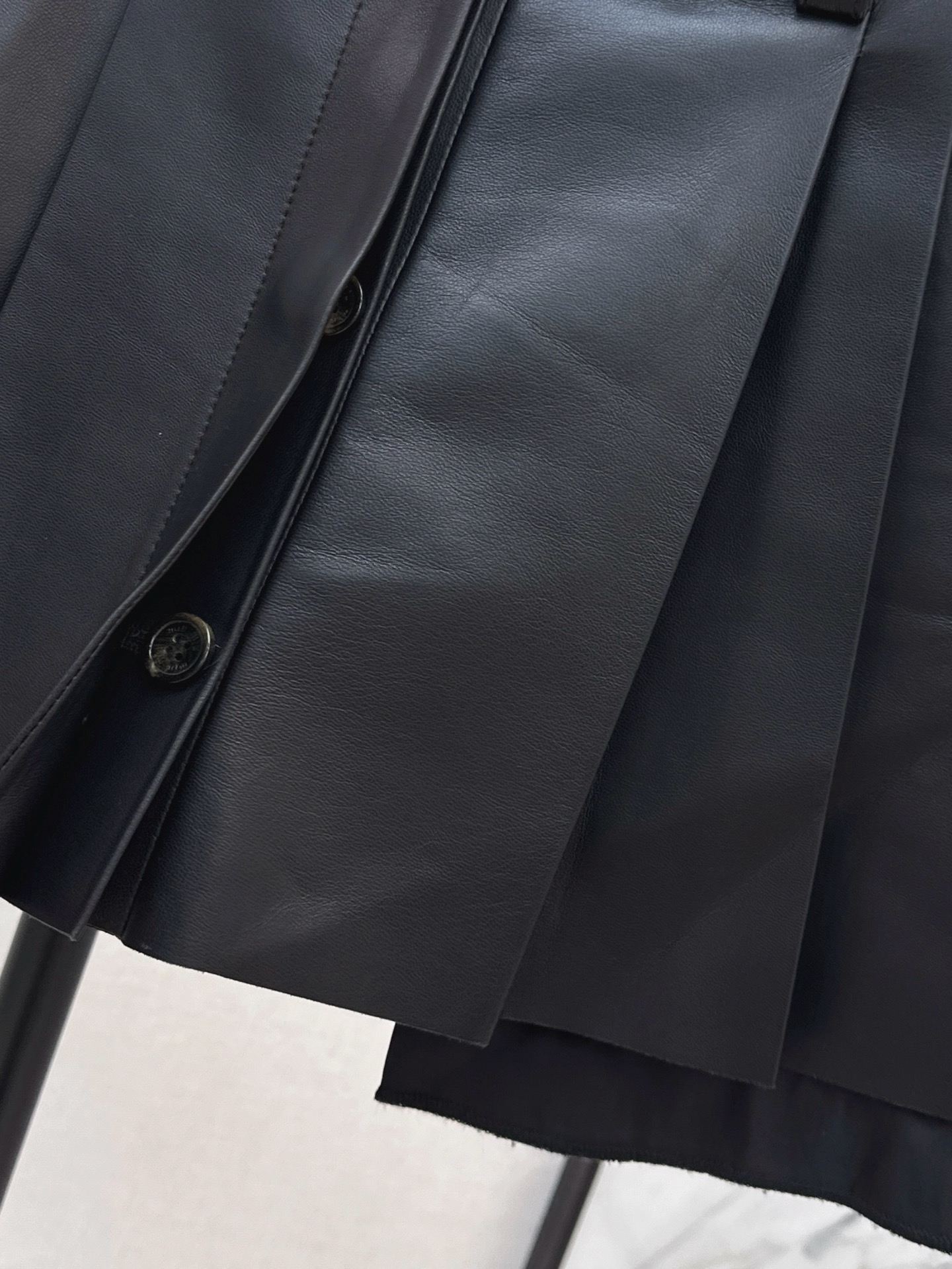 Miu 26fw leather skirt