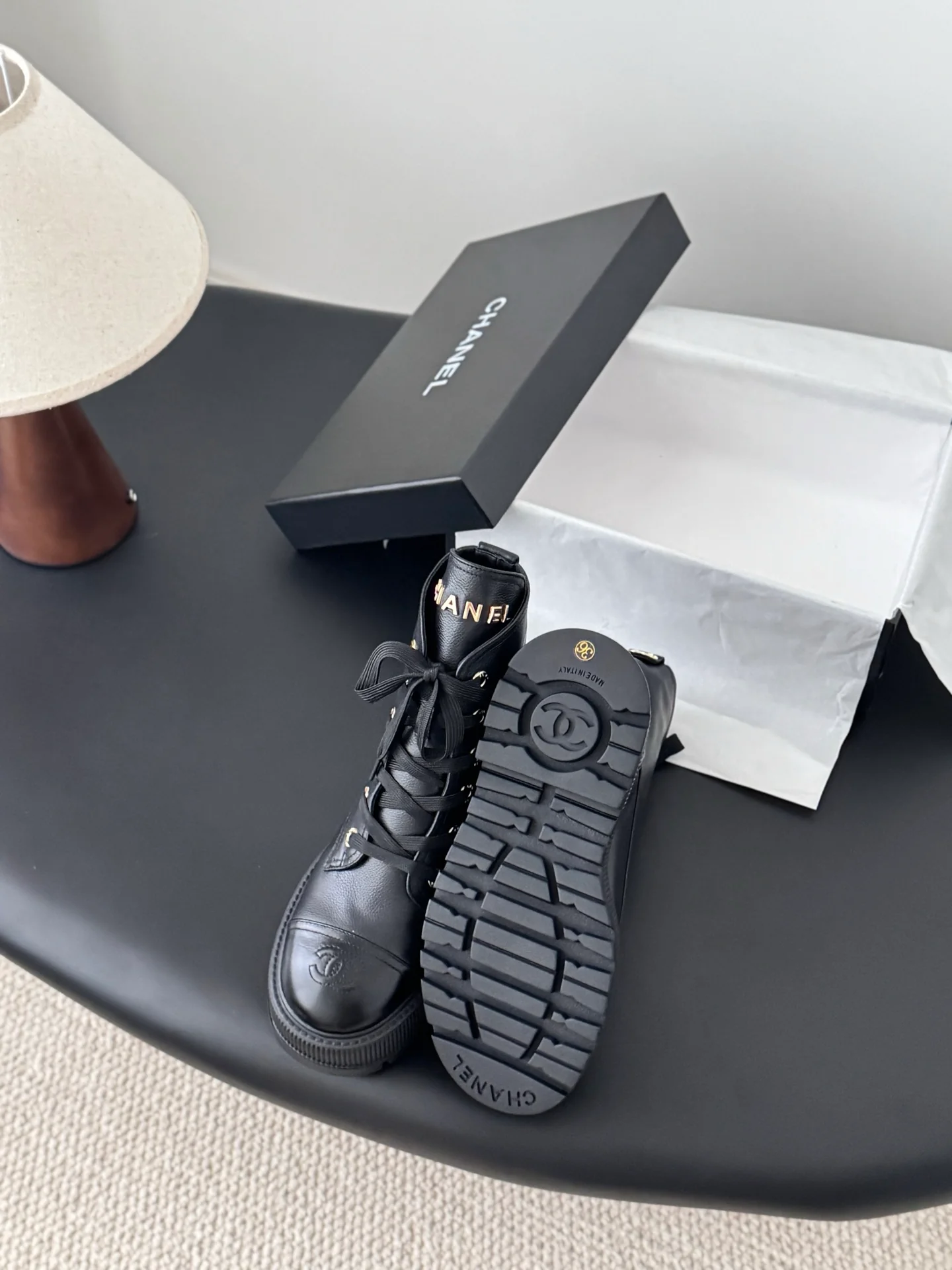 Chan 25fw ankle boots