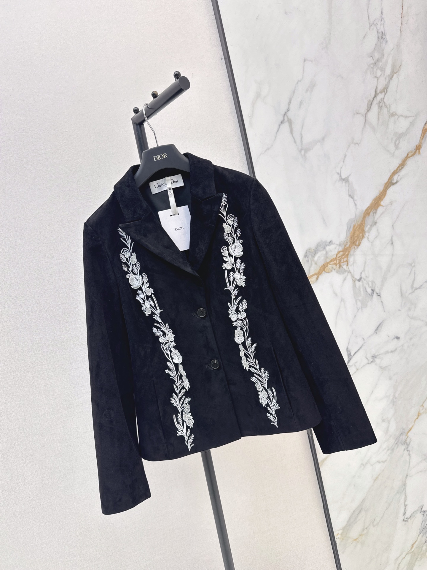 CD 26fw suede fleece embroidery blazer