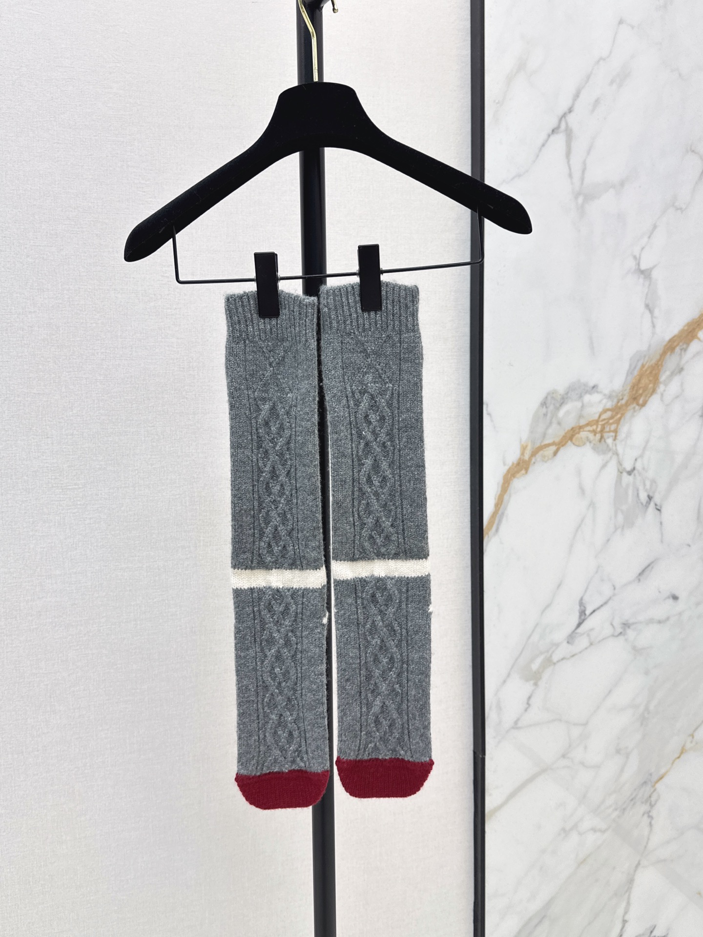 Chan 26fw cashmere knit stocking