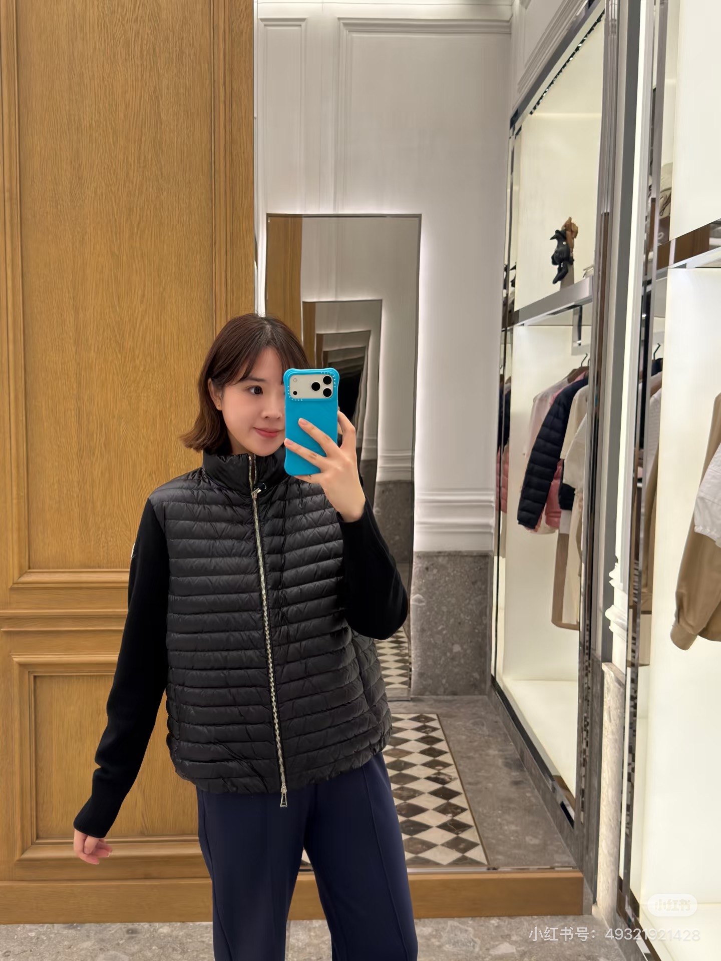 Monc 26fw cropped down jacket