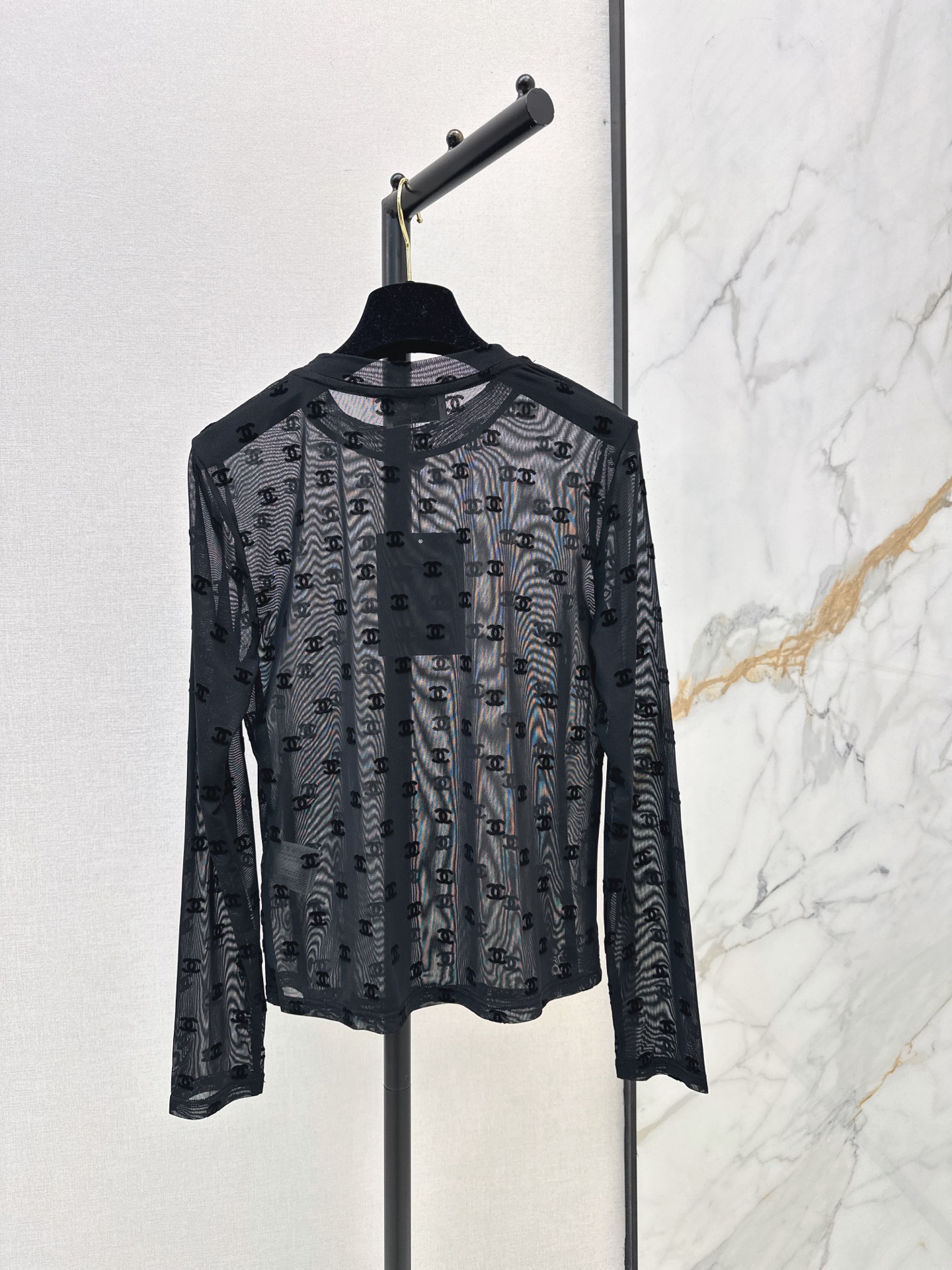 Chan 26fw mesh basic tee