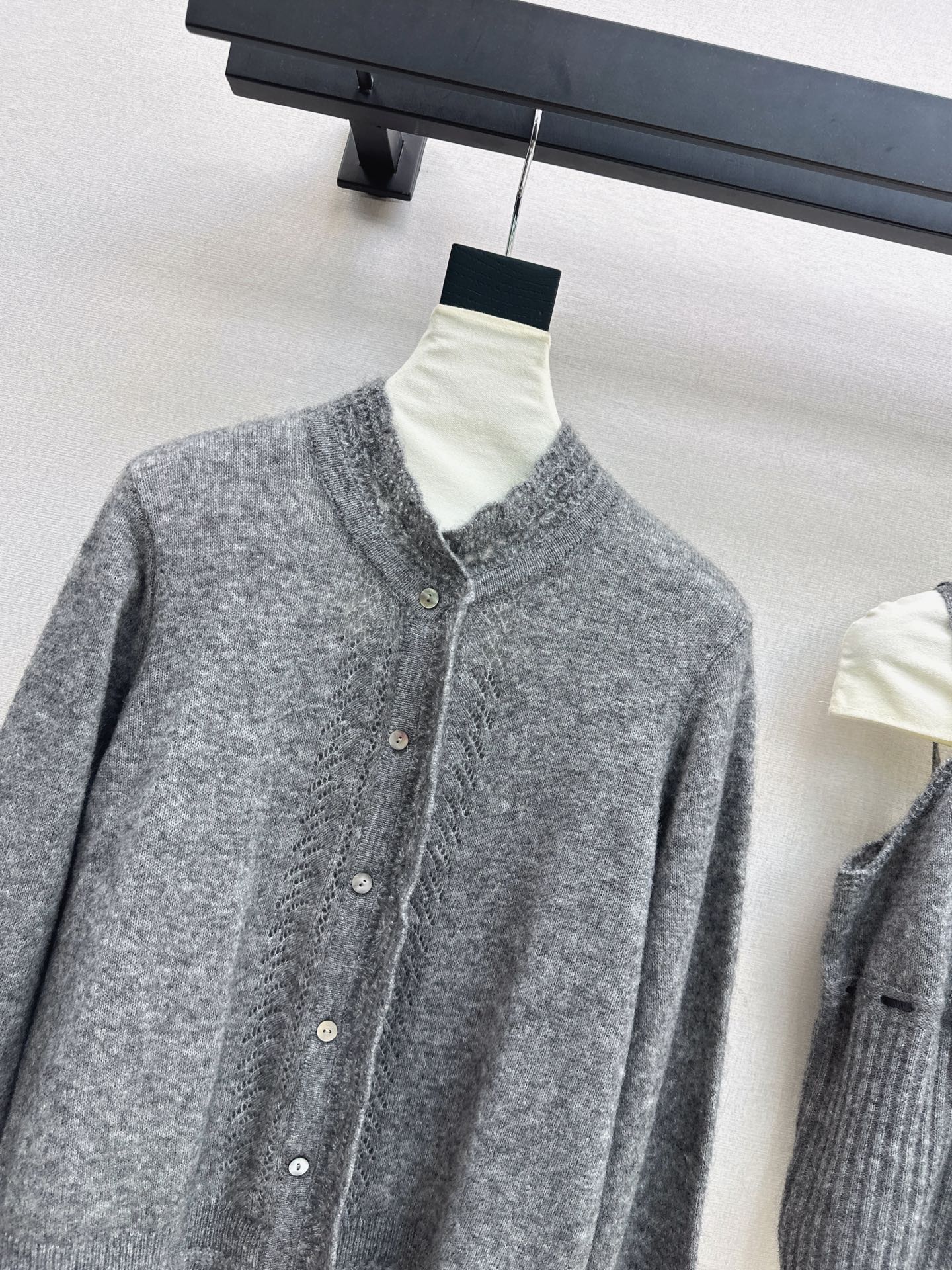 ES 26fw wool knit vest cardigan sets