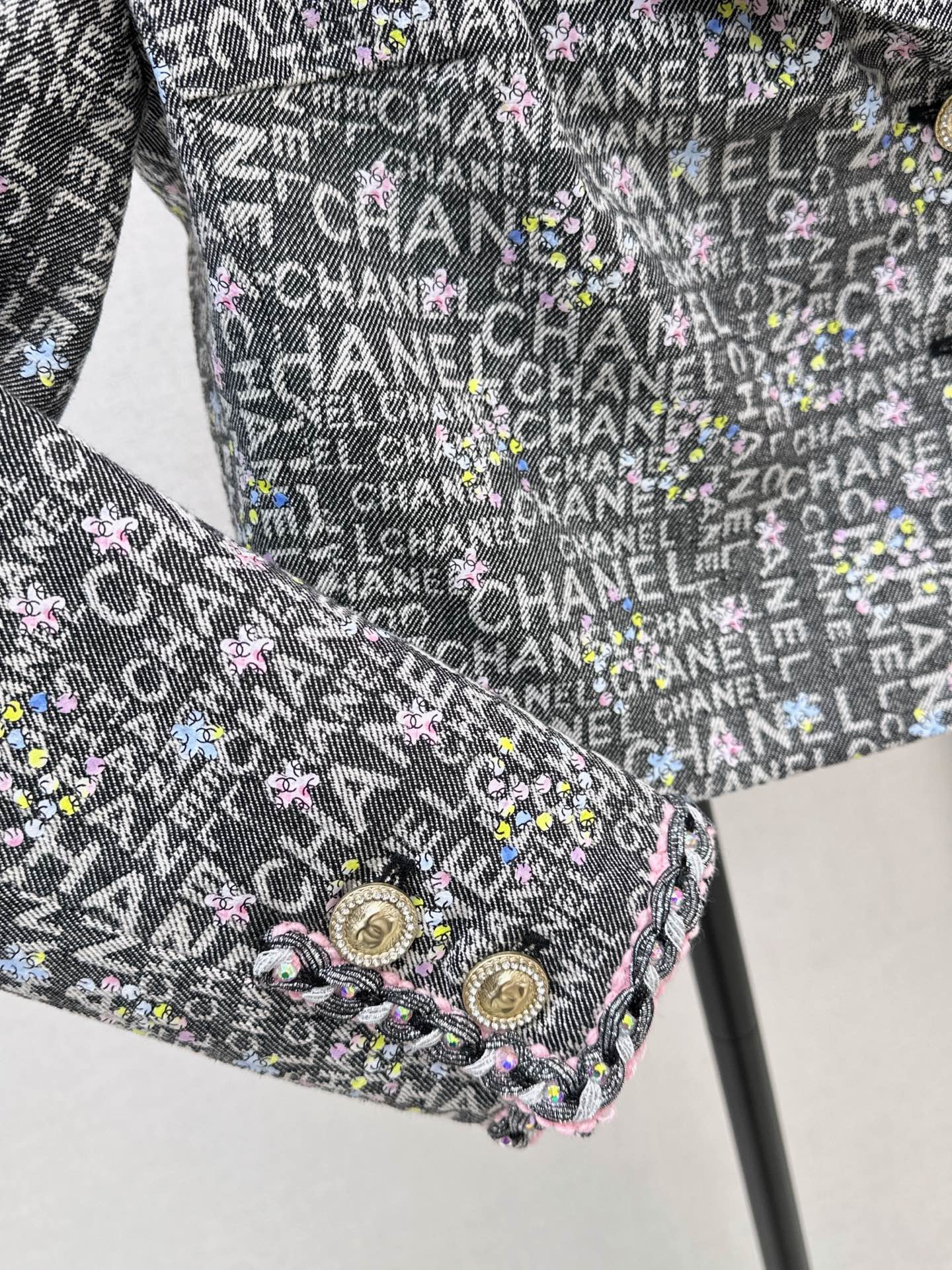Chan 26fw cropped denim jacket