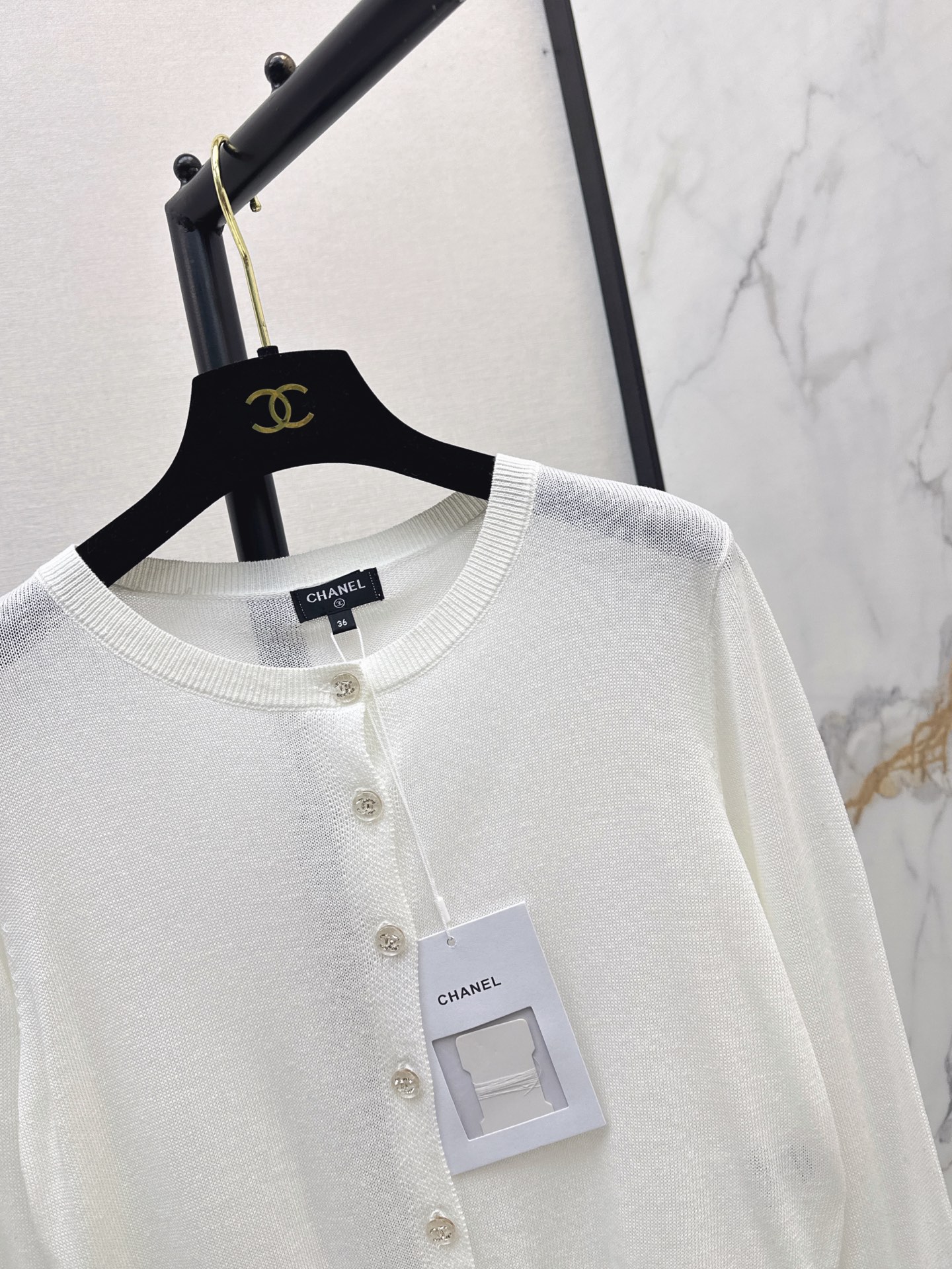 Chan 26fw cropped cardigan