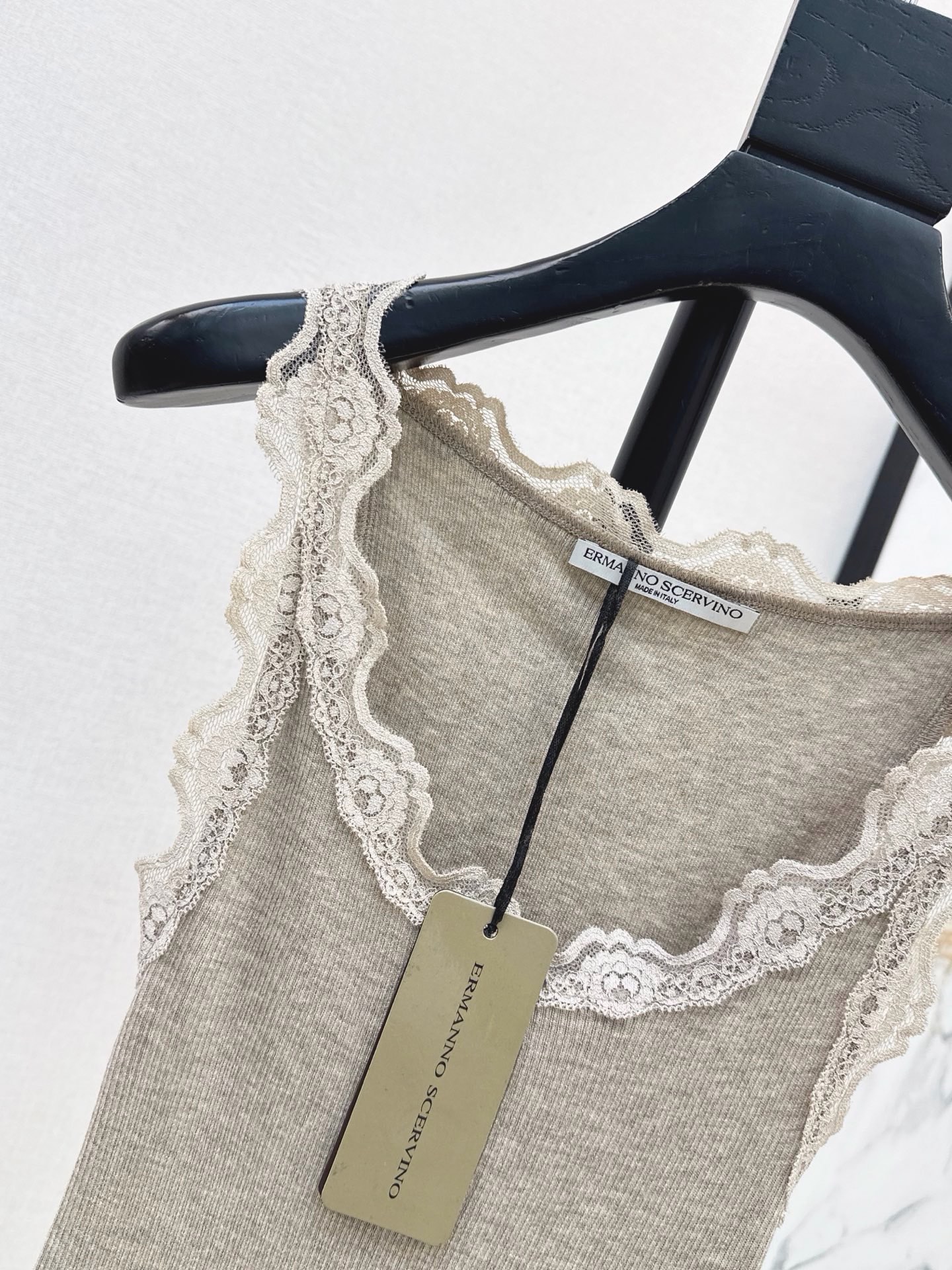 ES 26ss contract lace knit vest