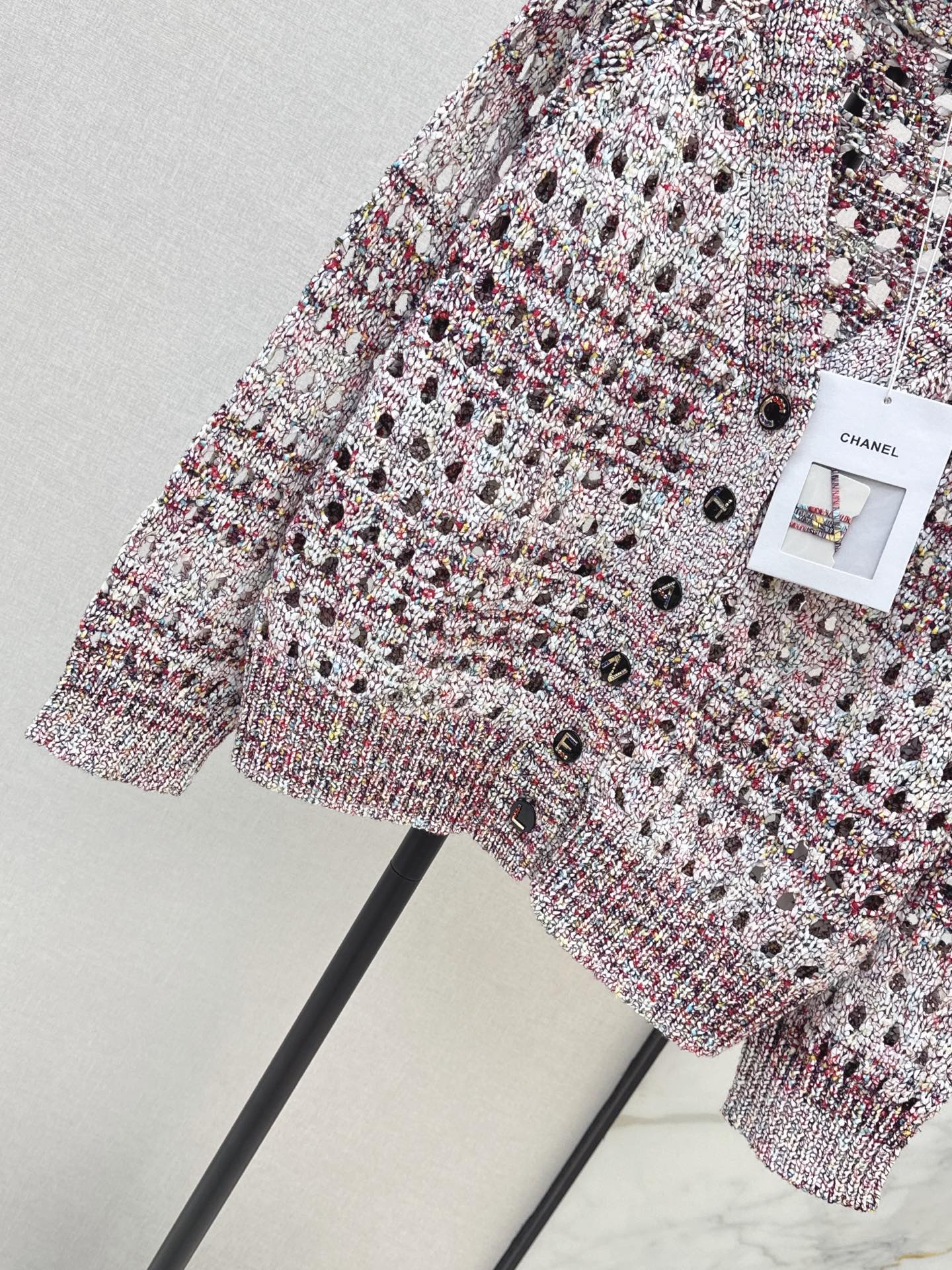 Chan 26fw hollow cardigan
