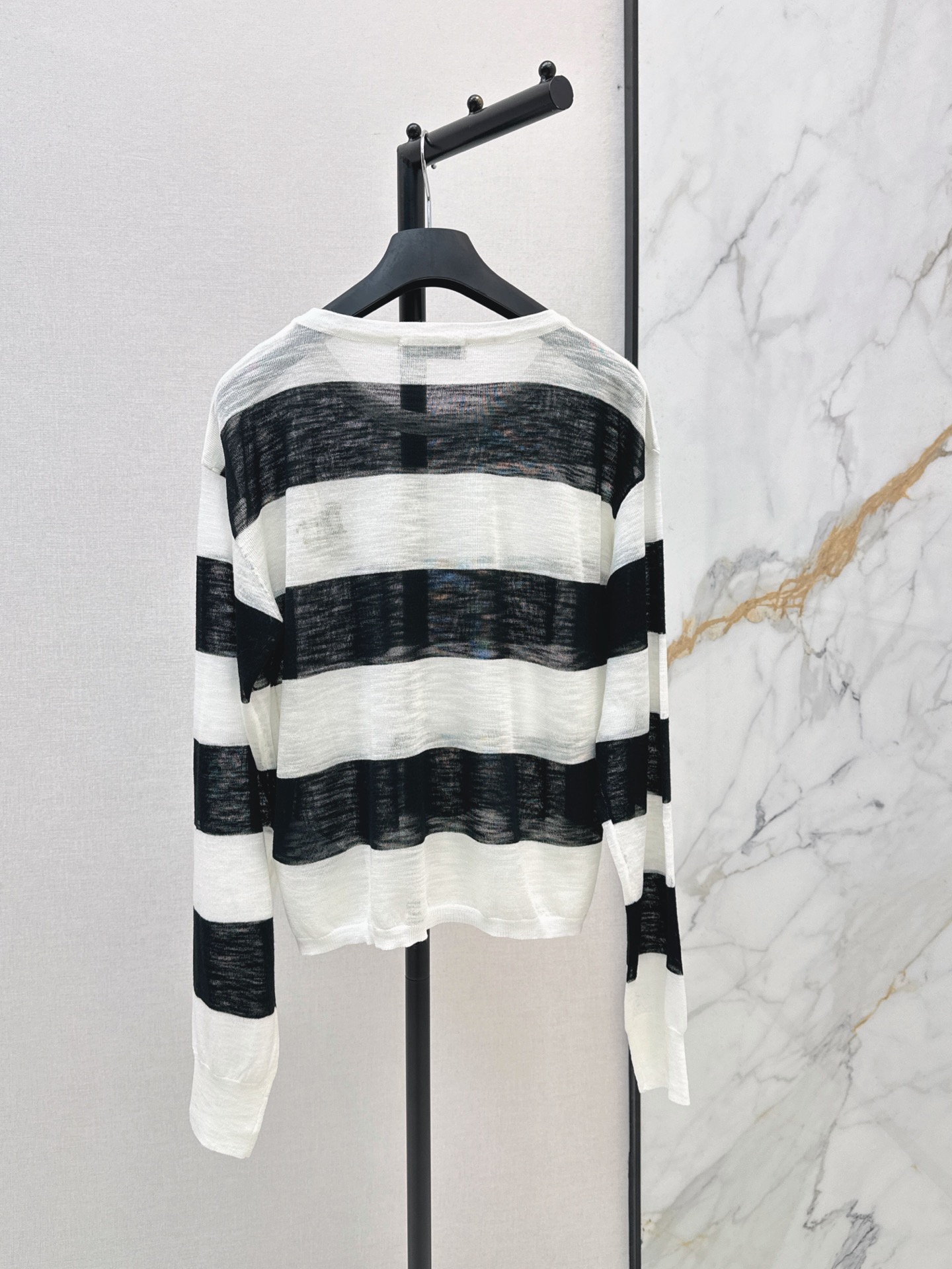 CD 26ss letter embroidery stripe knitwear