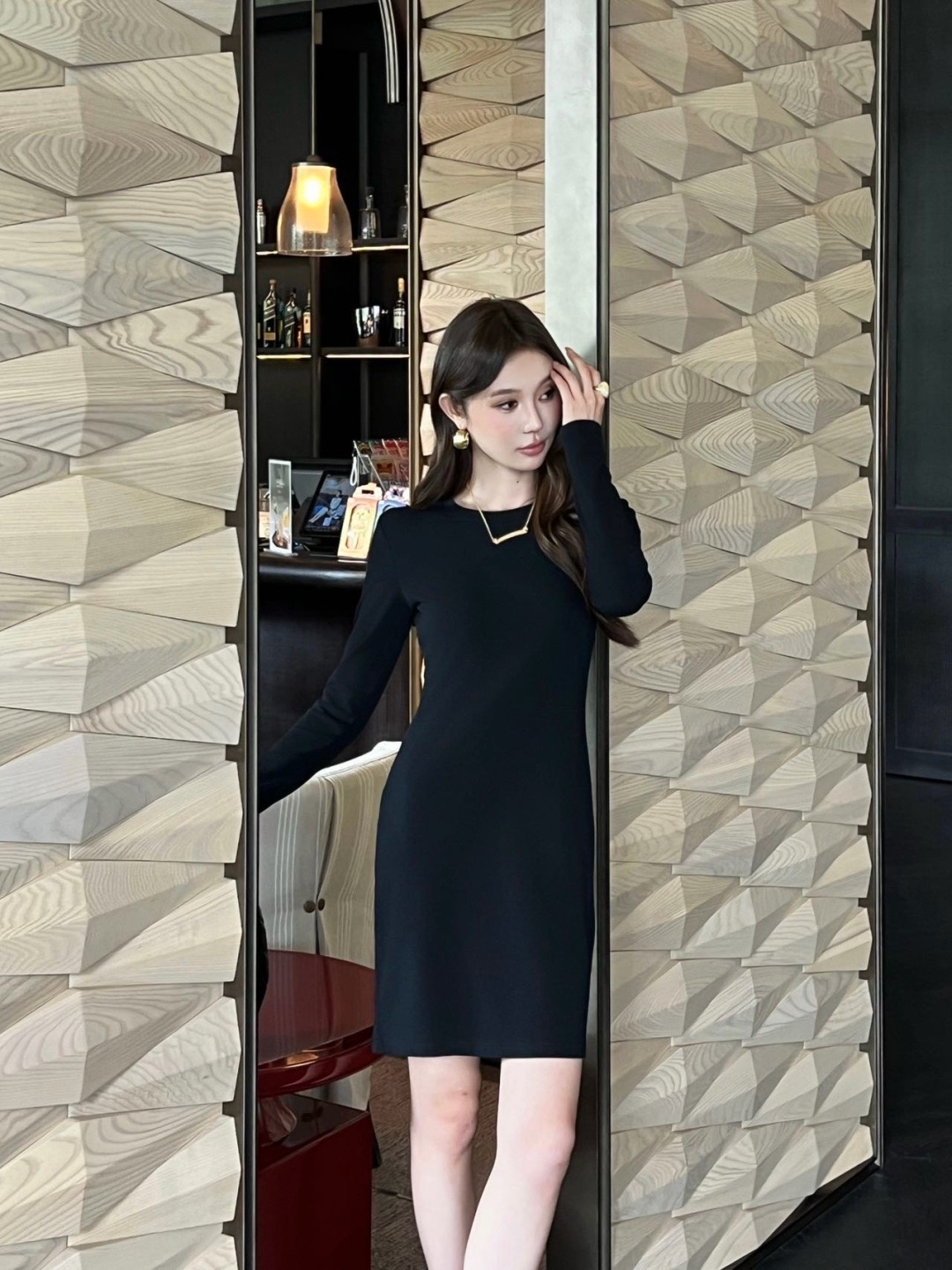 Sain 26fw long sleeve dress