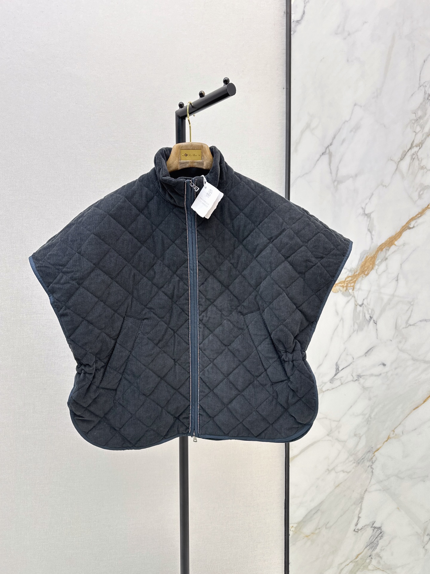 Brun 26fw coudroy padded vest jacket