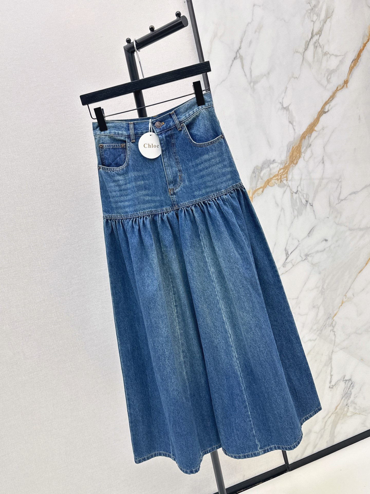 Chol 26fw wide-leg jeans