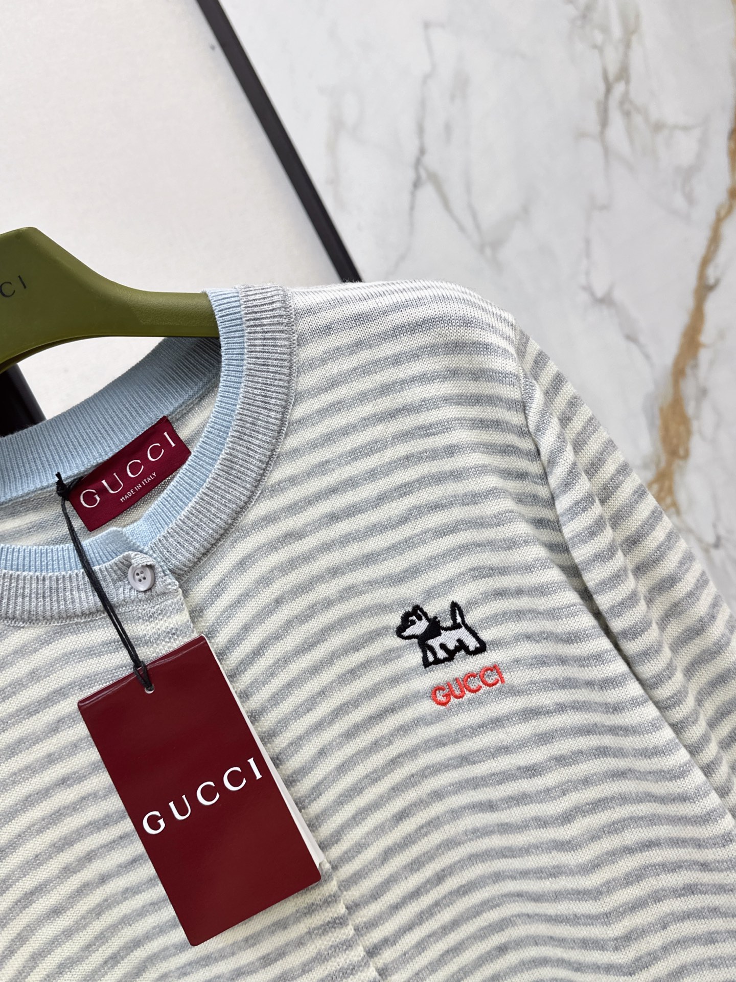 Guc 26fw stripe cardigan