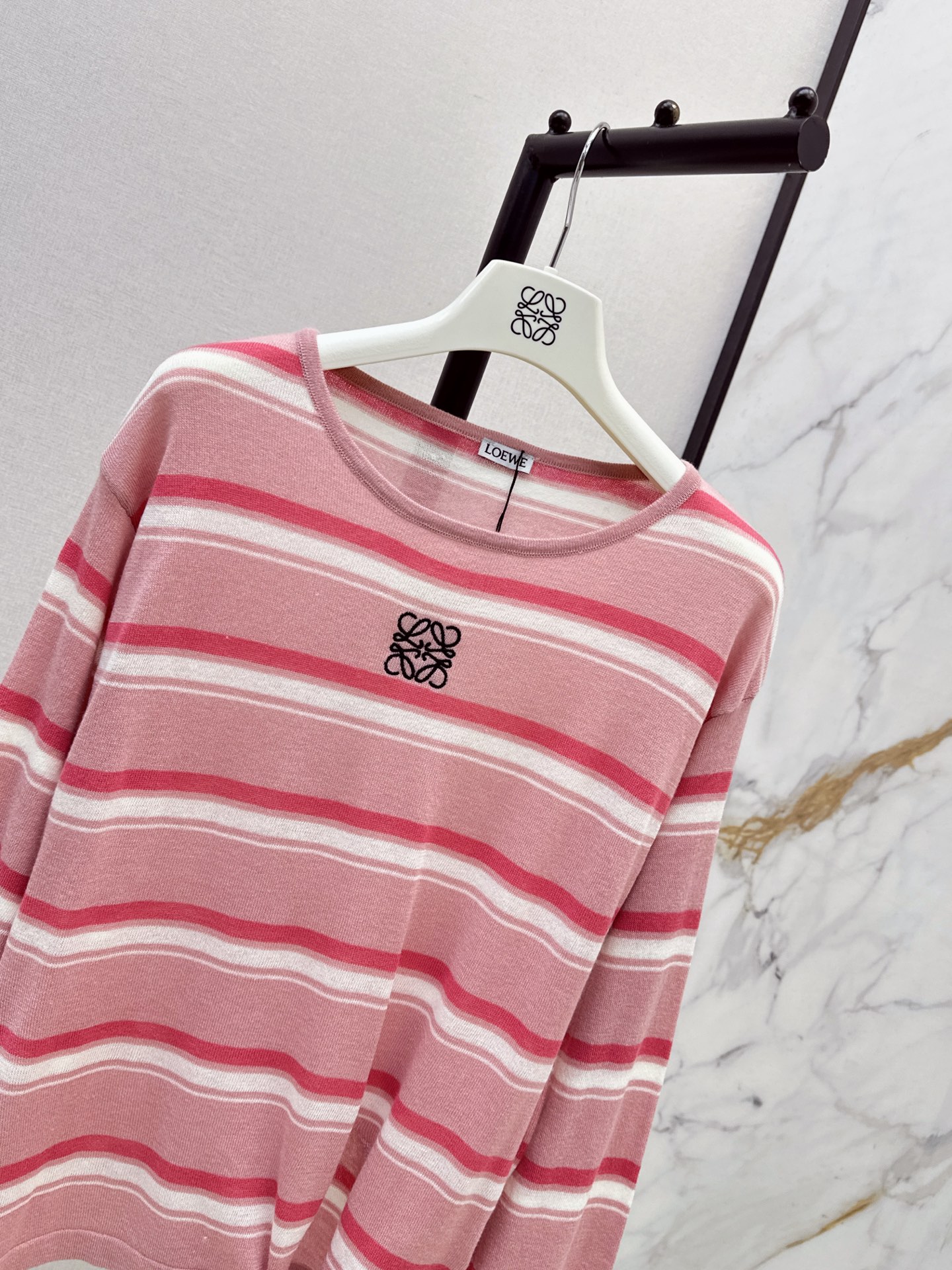 Loe 26ss stripe wool knitwear