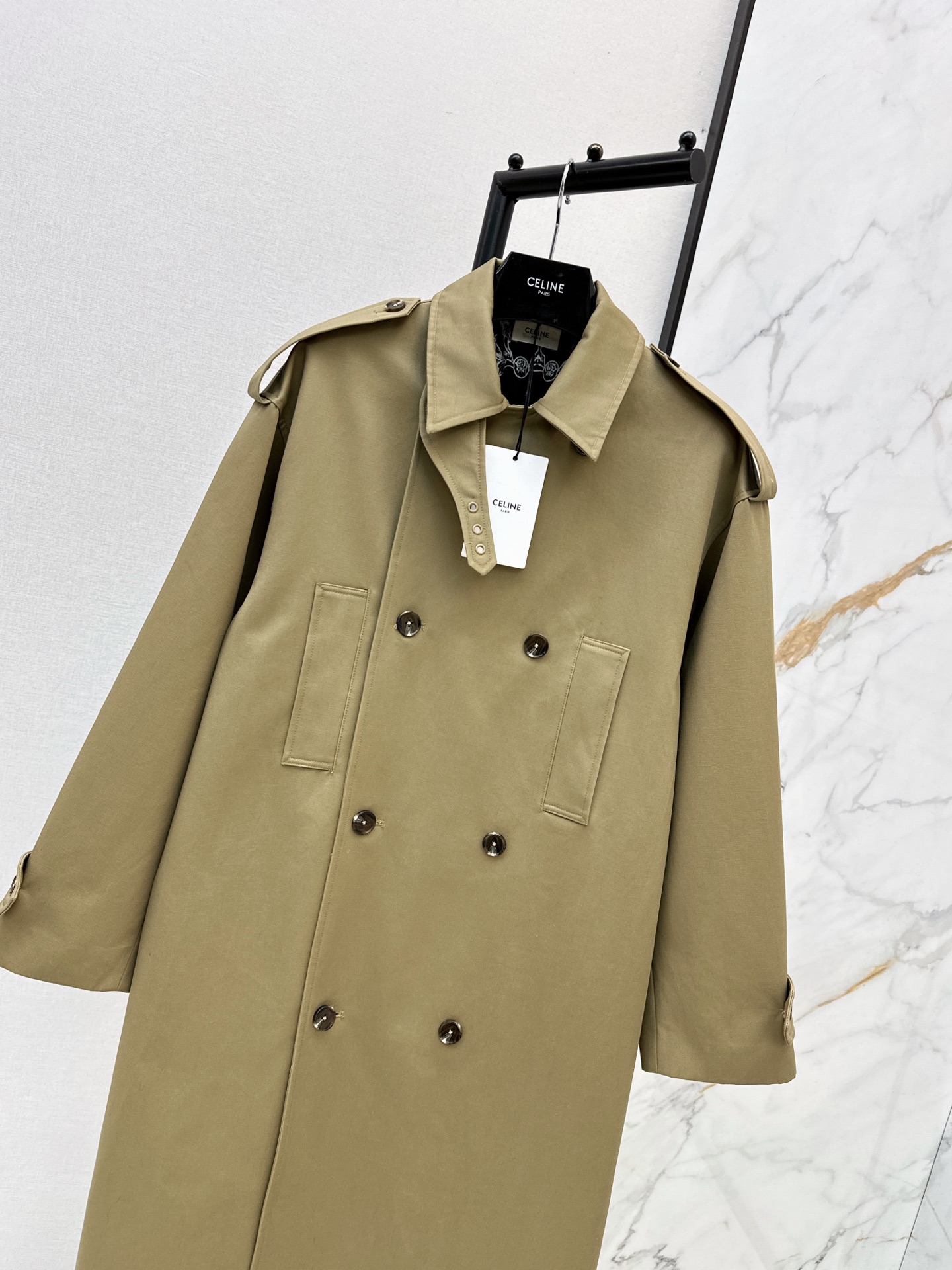 Celi 26fw print trench coats