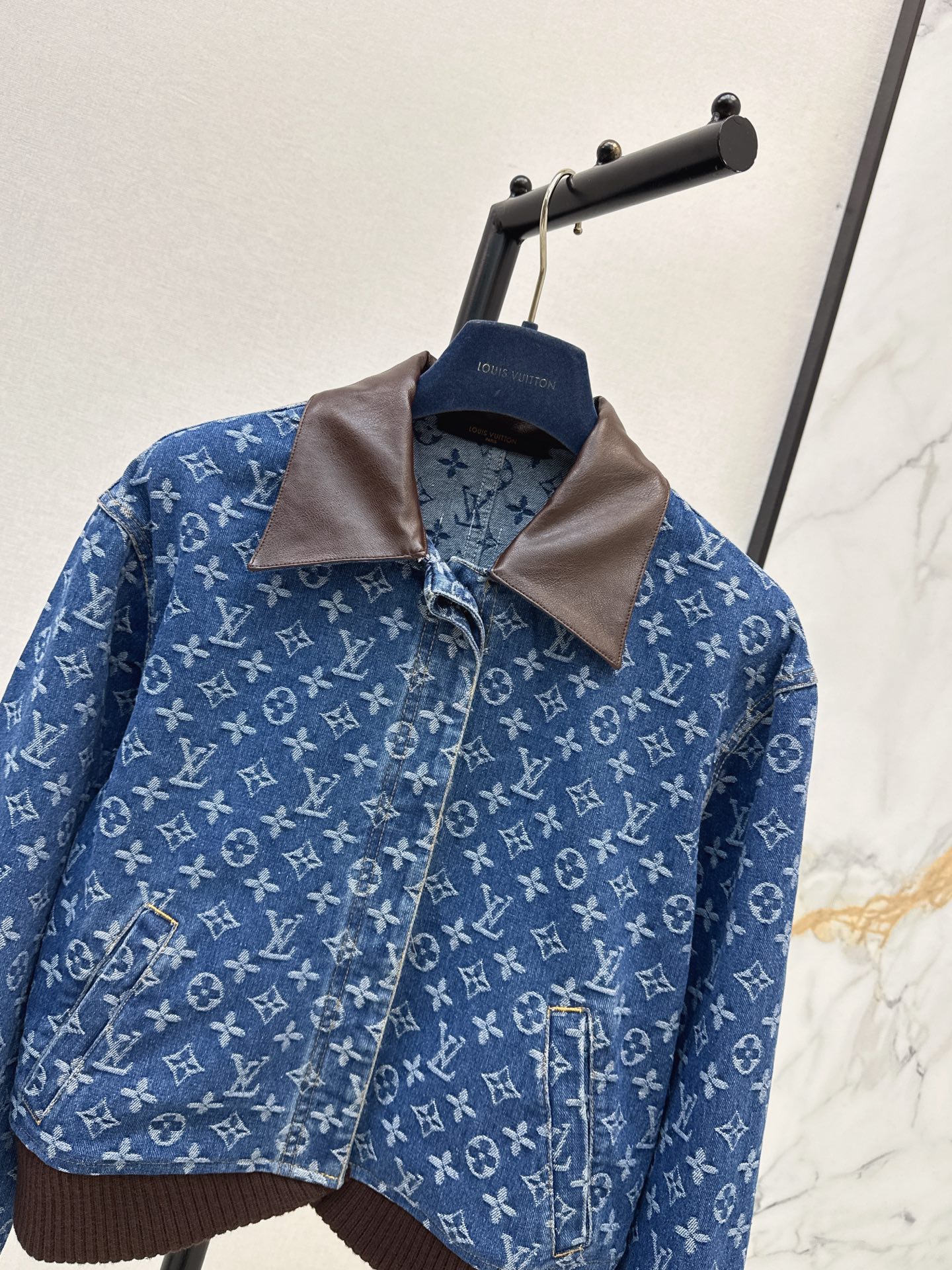 Loui 26fw jacquard denim jacket