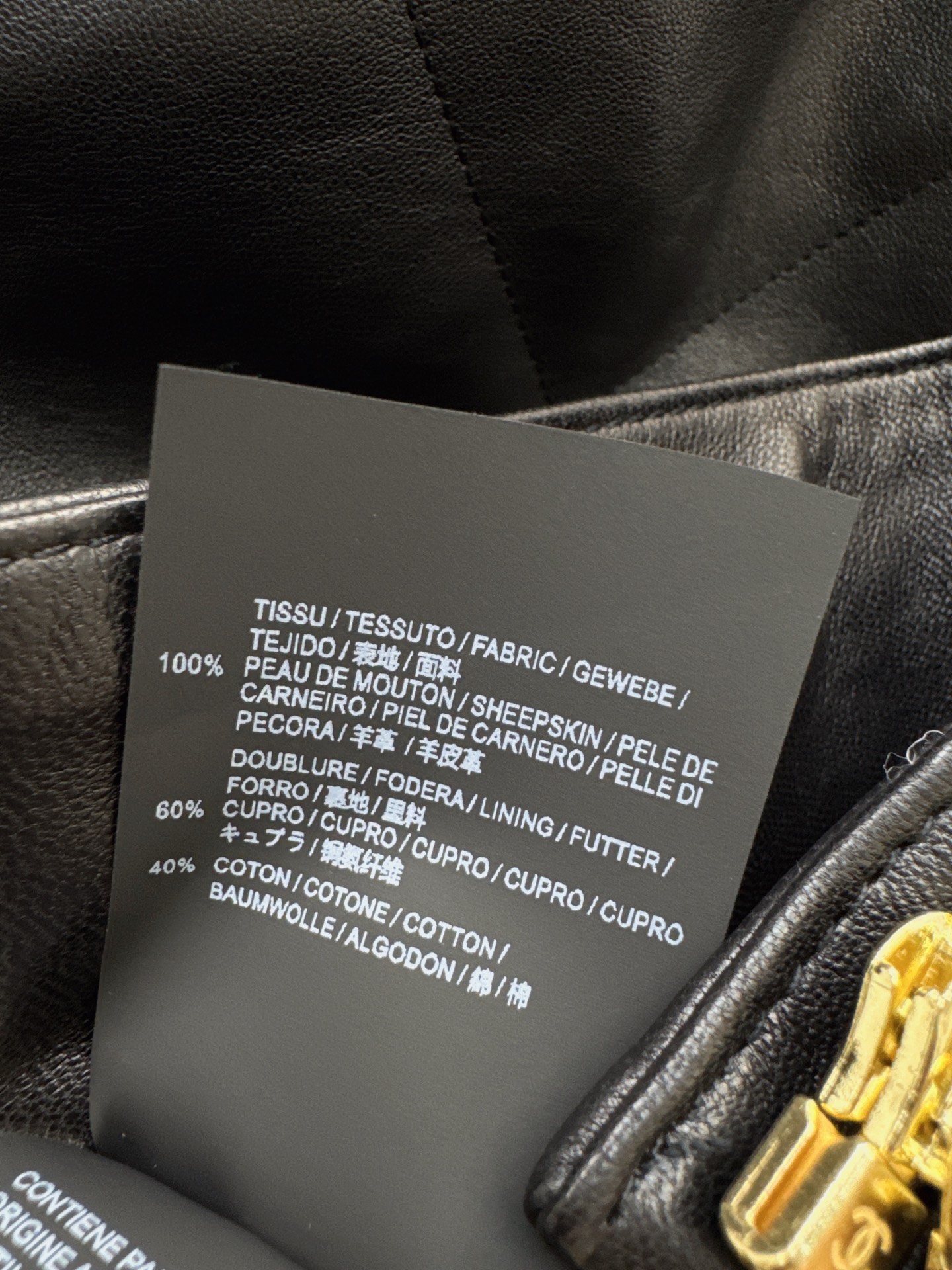 Chan 26fw fur-trim leathjer jacket