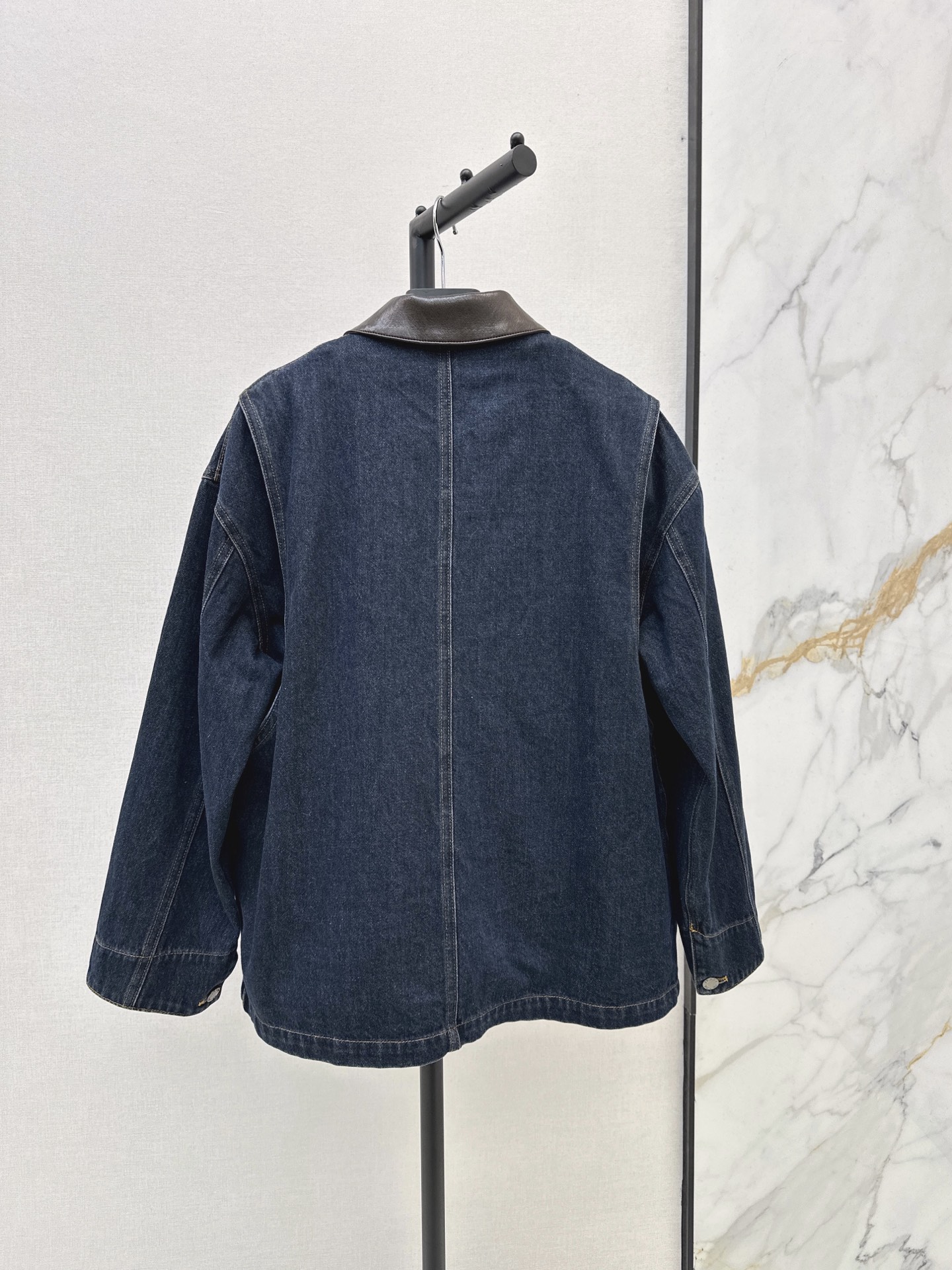 Pra 26fw denim jacket padded vest set