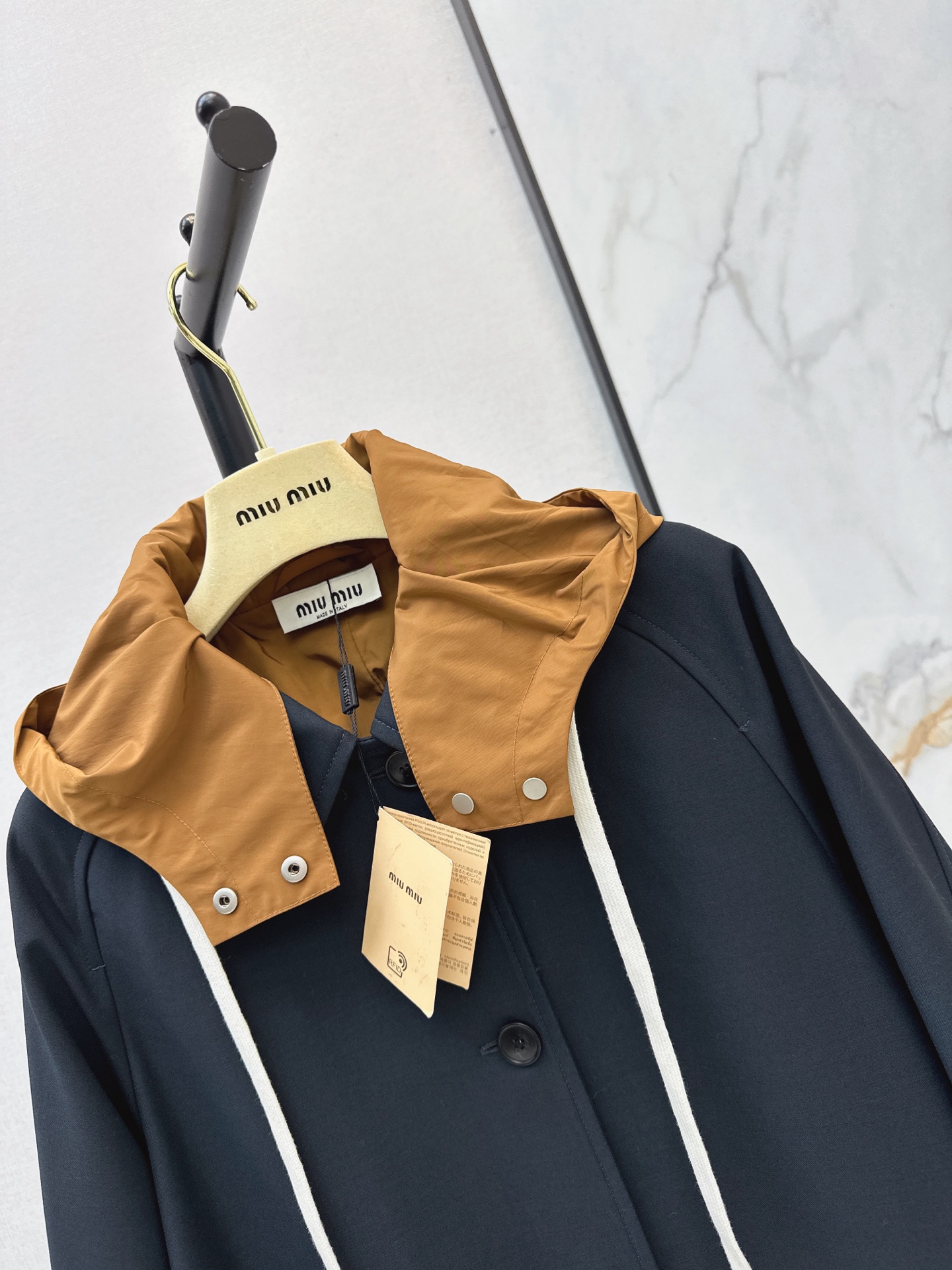 Miu 26fw hooded overcoats