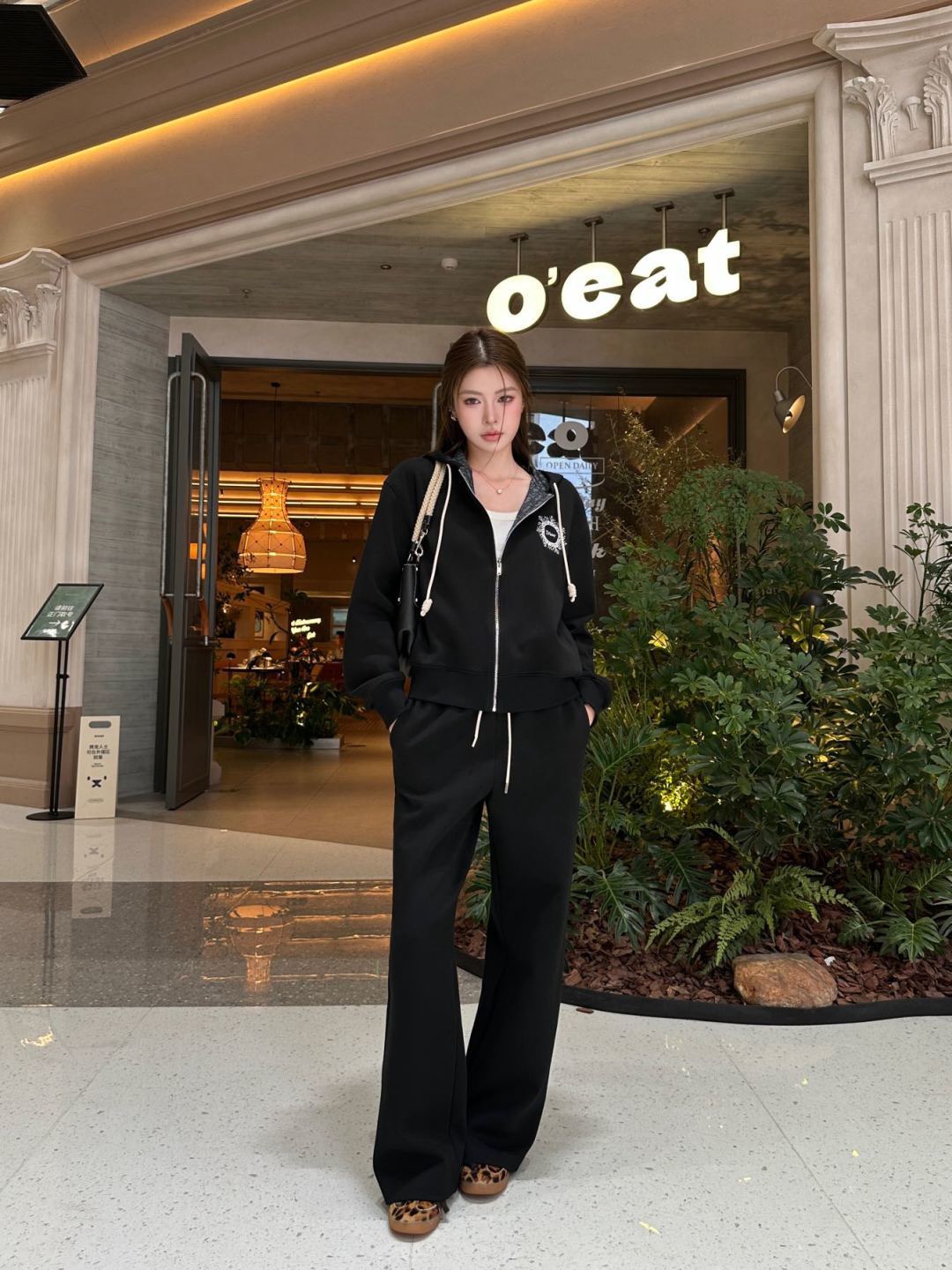 CD 26fw embroidery casual jacket pants sets