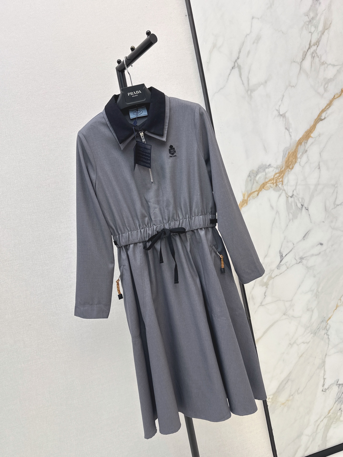Pra 26fw drawstring dress