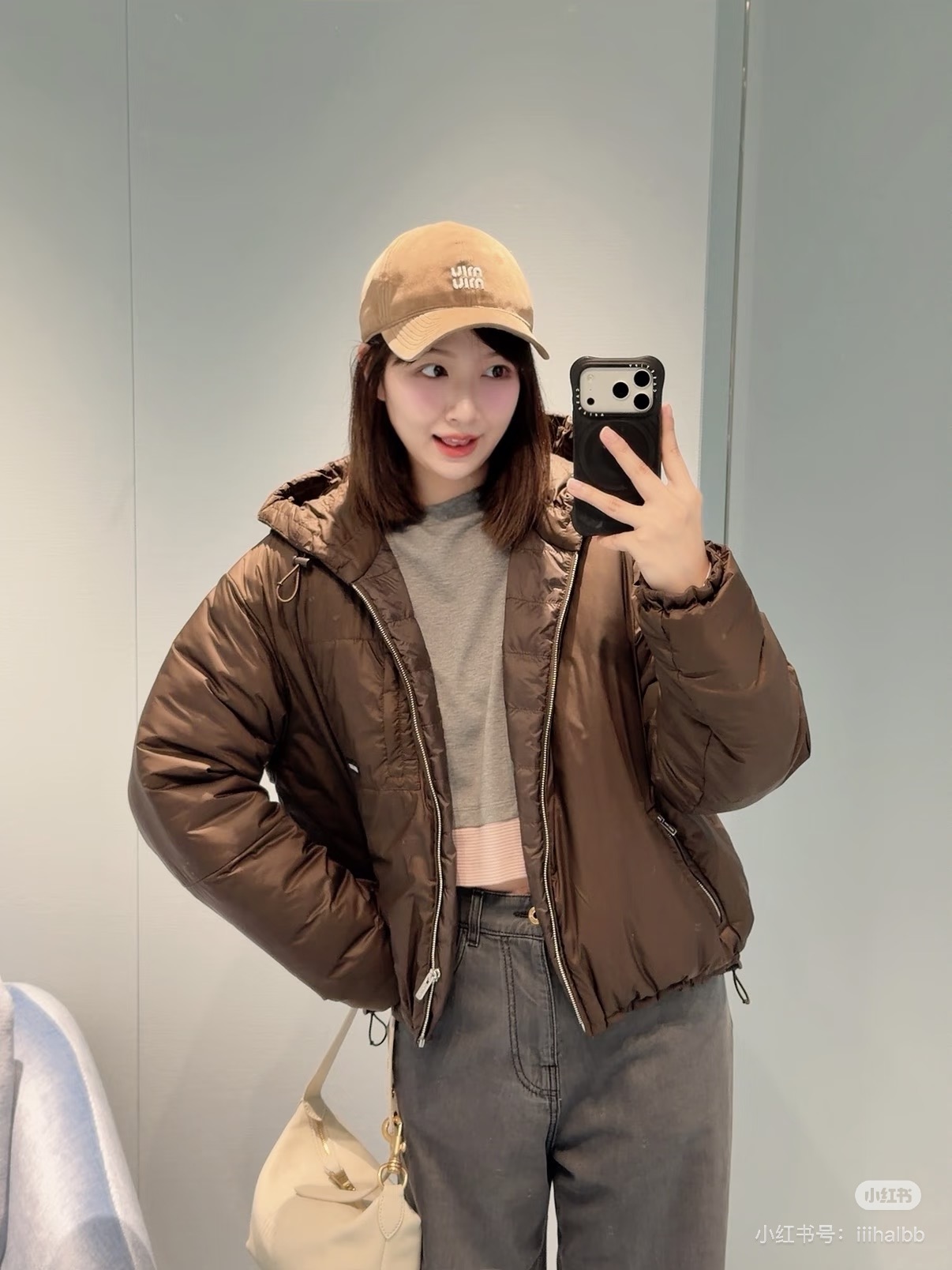 Miu 26fw hoode down jacket