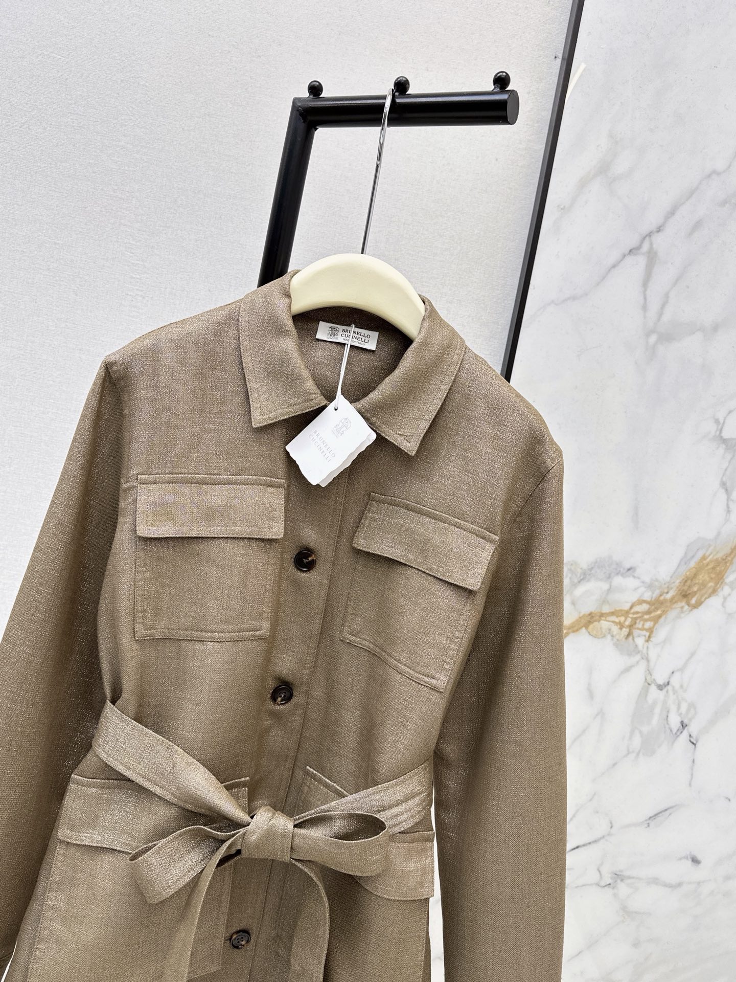 Brun 26fw belted jacket