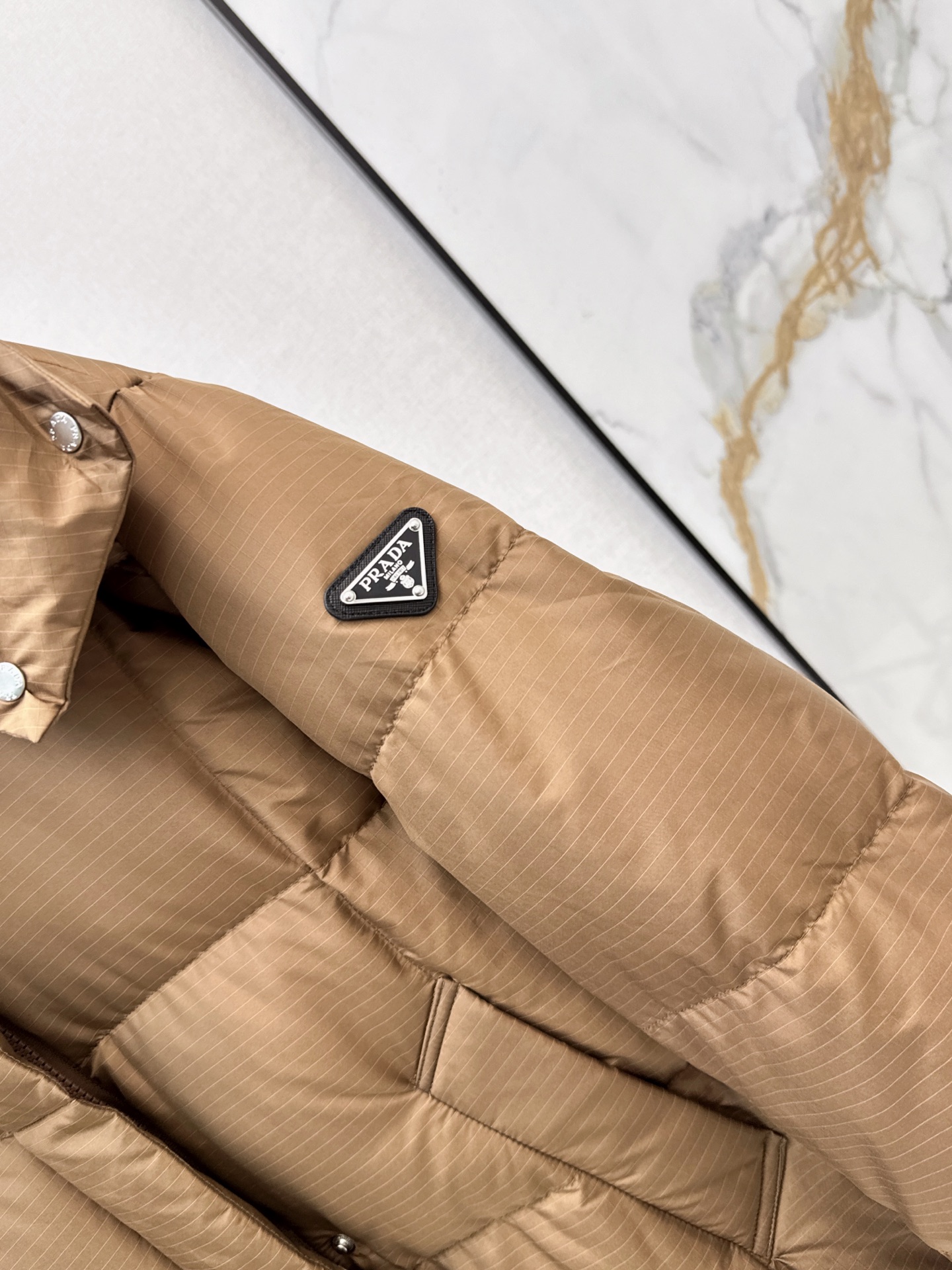 Pra 26fw hooded long down jacket