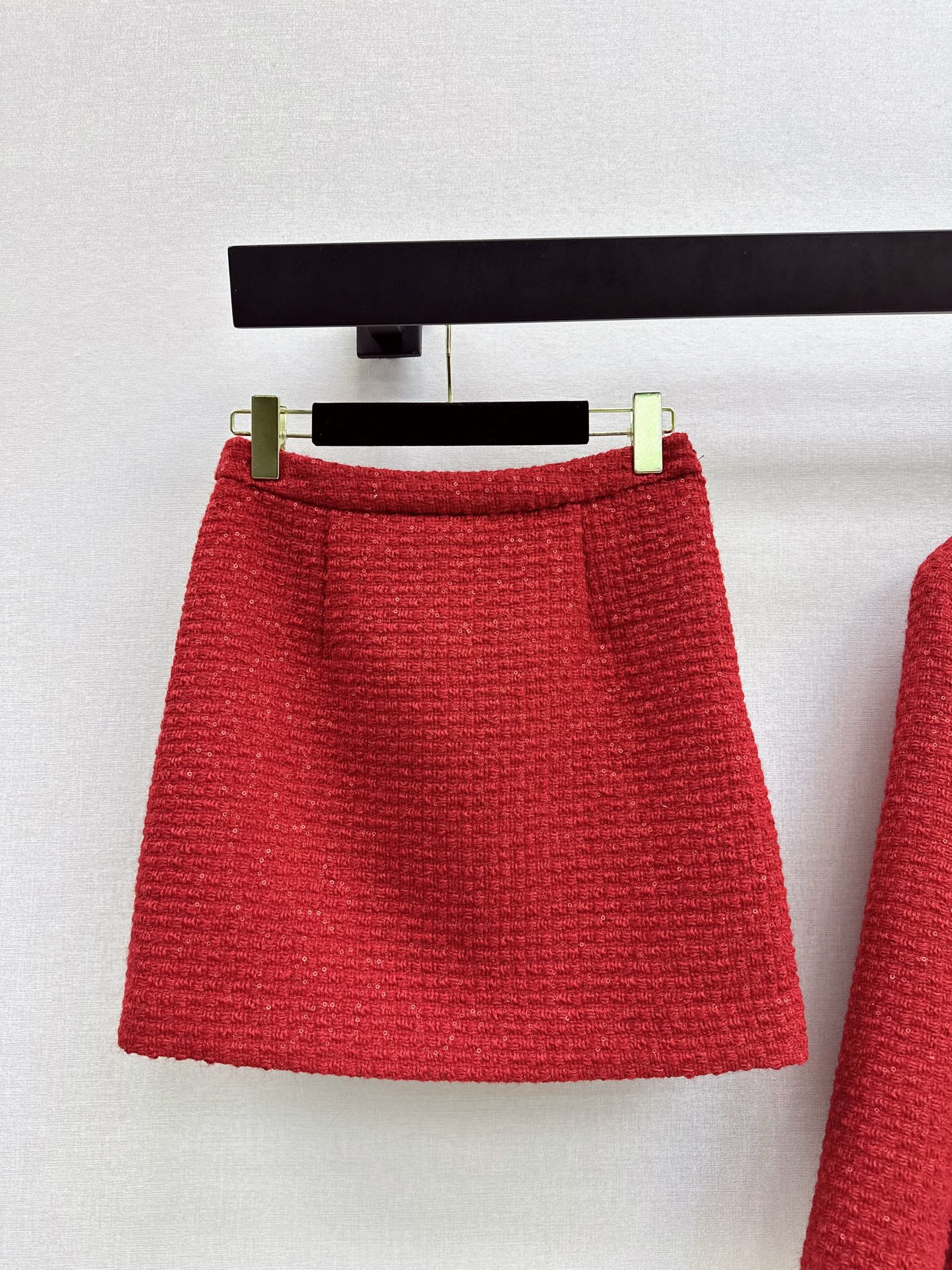 Chan 26fw A-line woven skirt