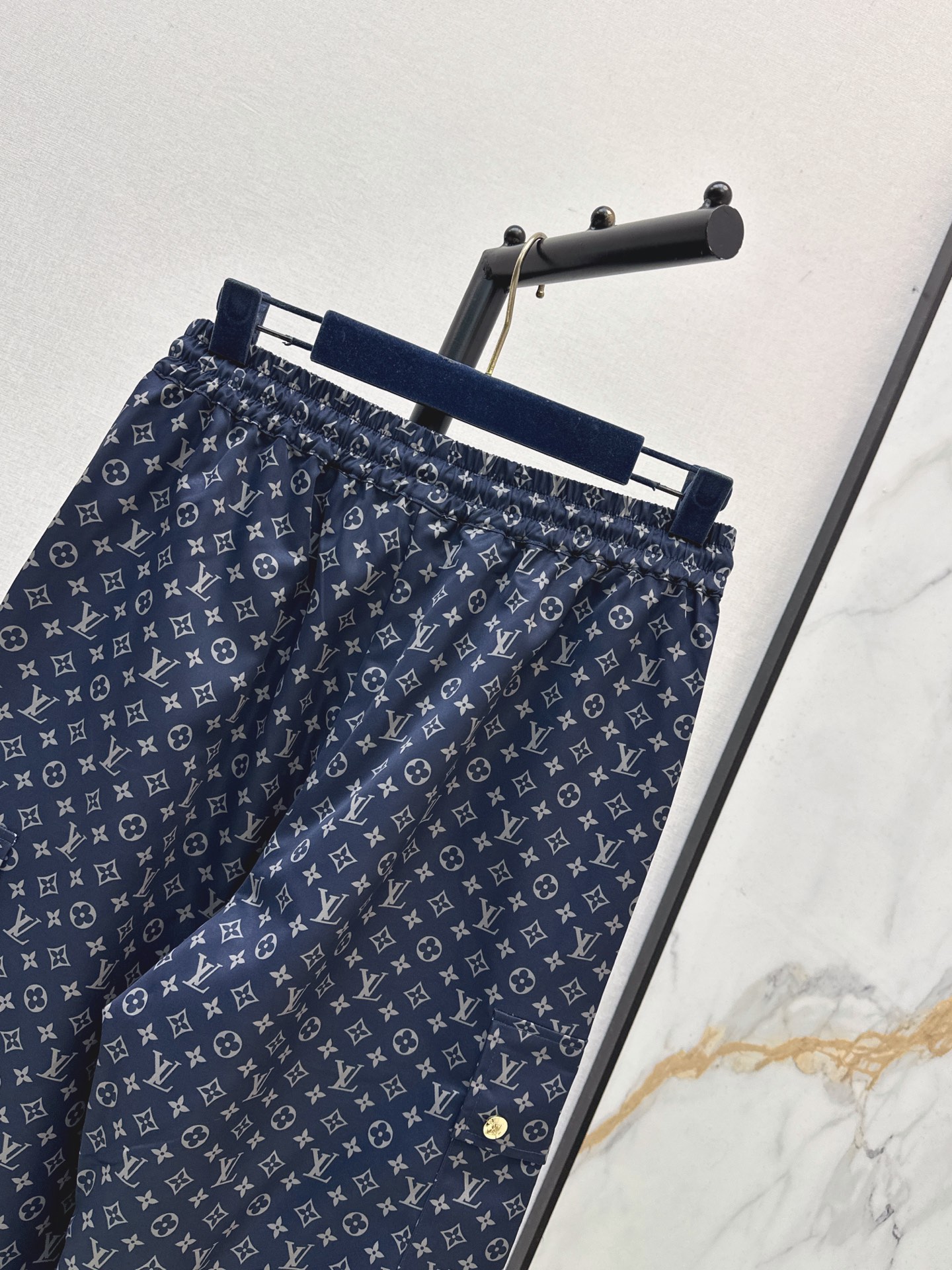 Loui 26fw print wide-leg pants