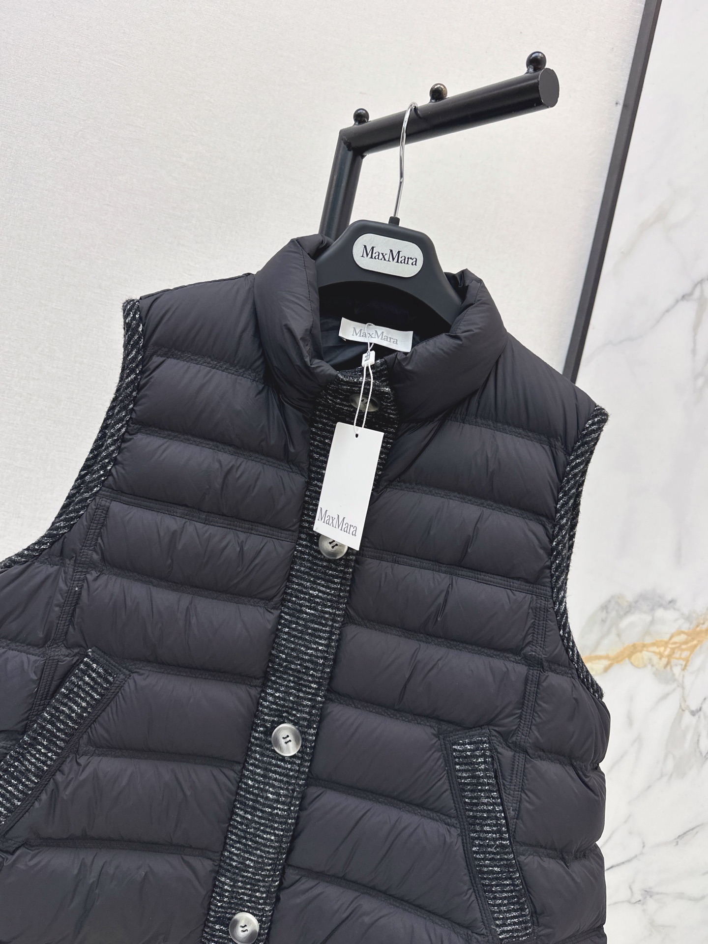 Max 26fw wool contract down vest