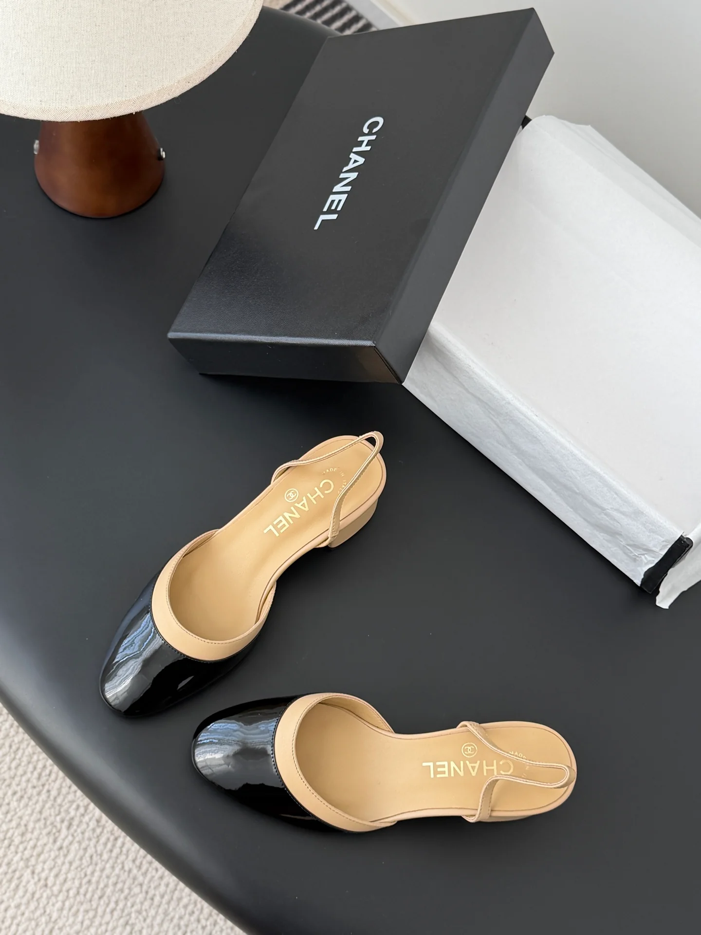 Chan 26ss mary jane chunky flats