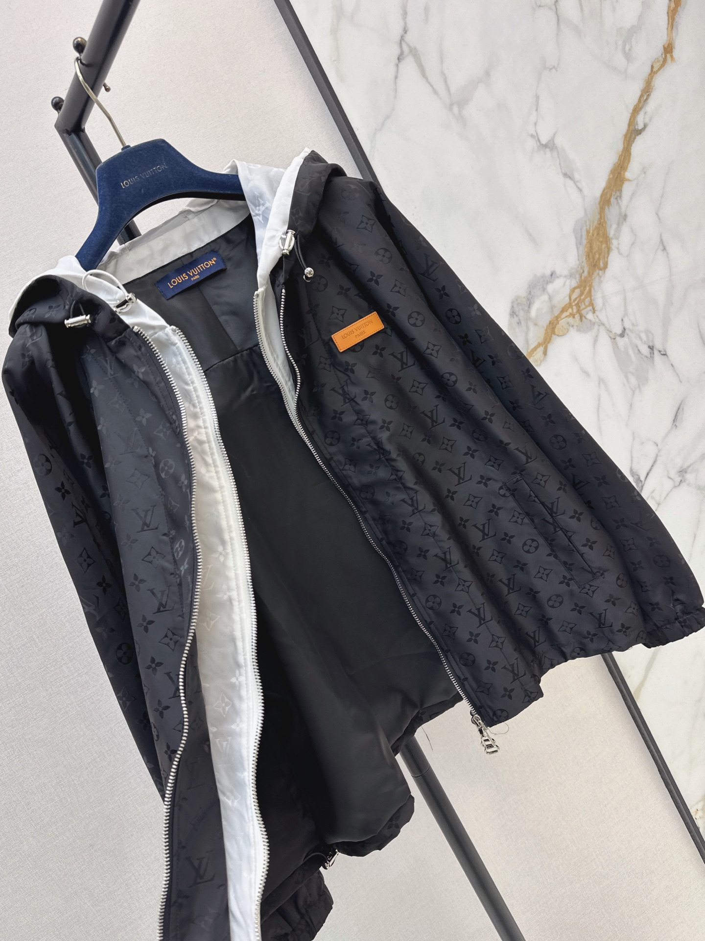 Loui 26fw jacquard hooded jacket