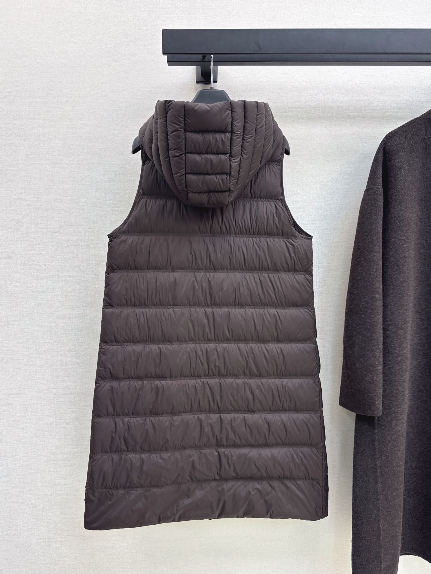 Max 26fw hooded down vest woolen overcoats sets