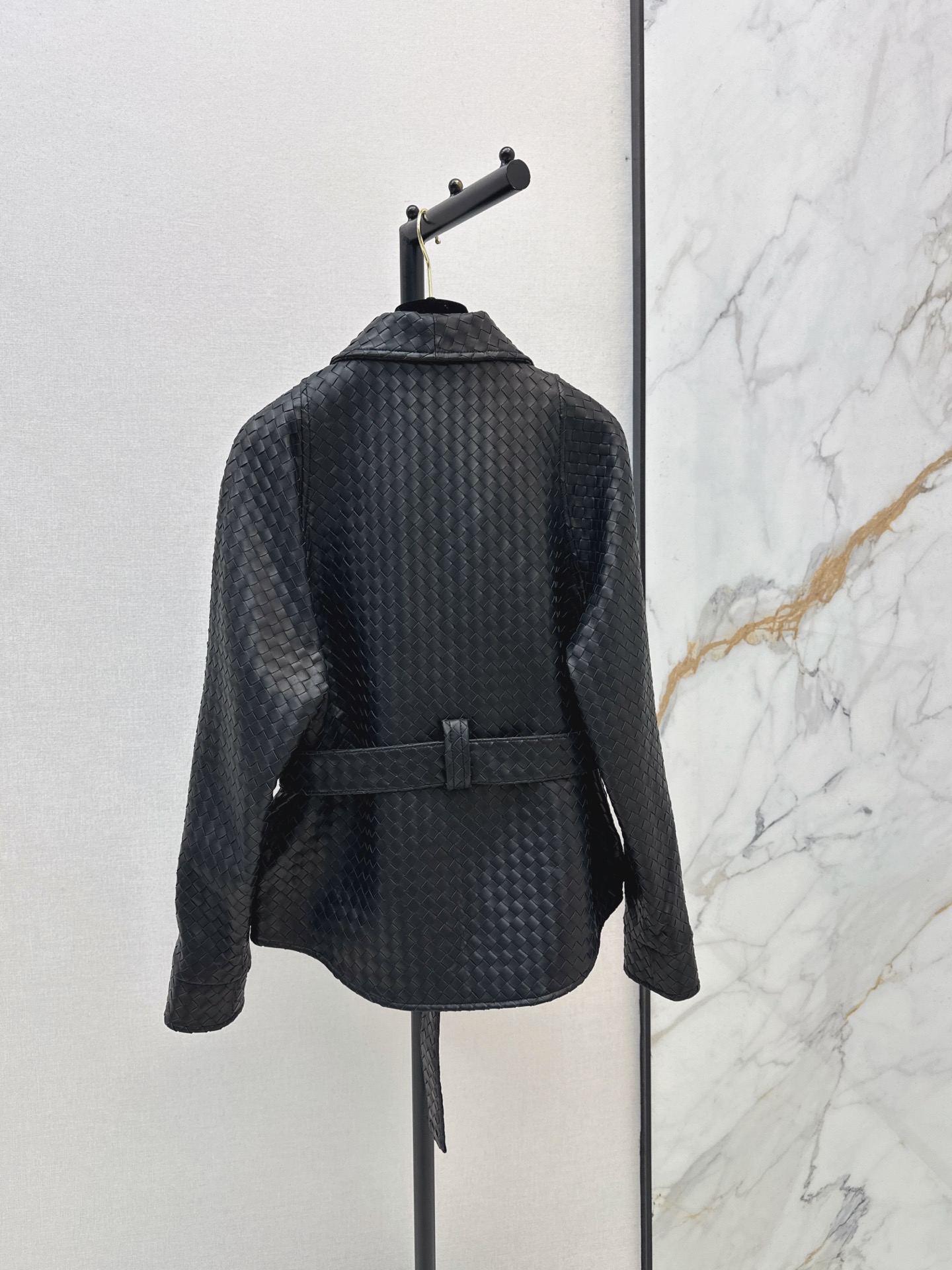 Bott 26ssbelted leather jacket