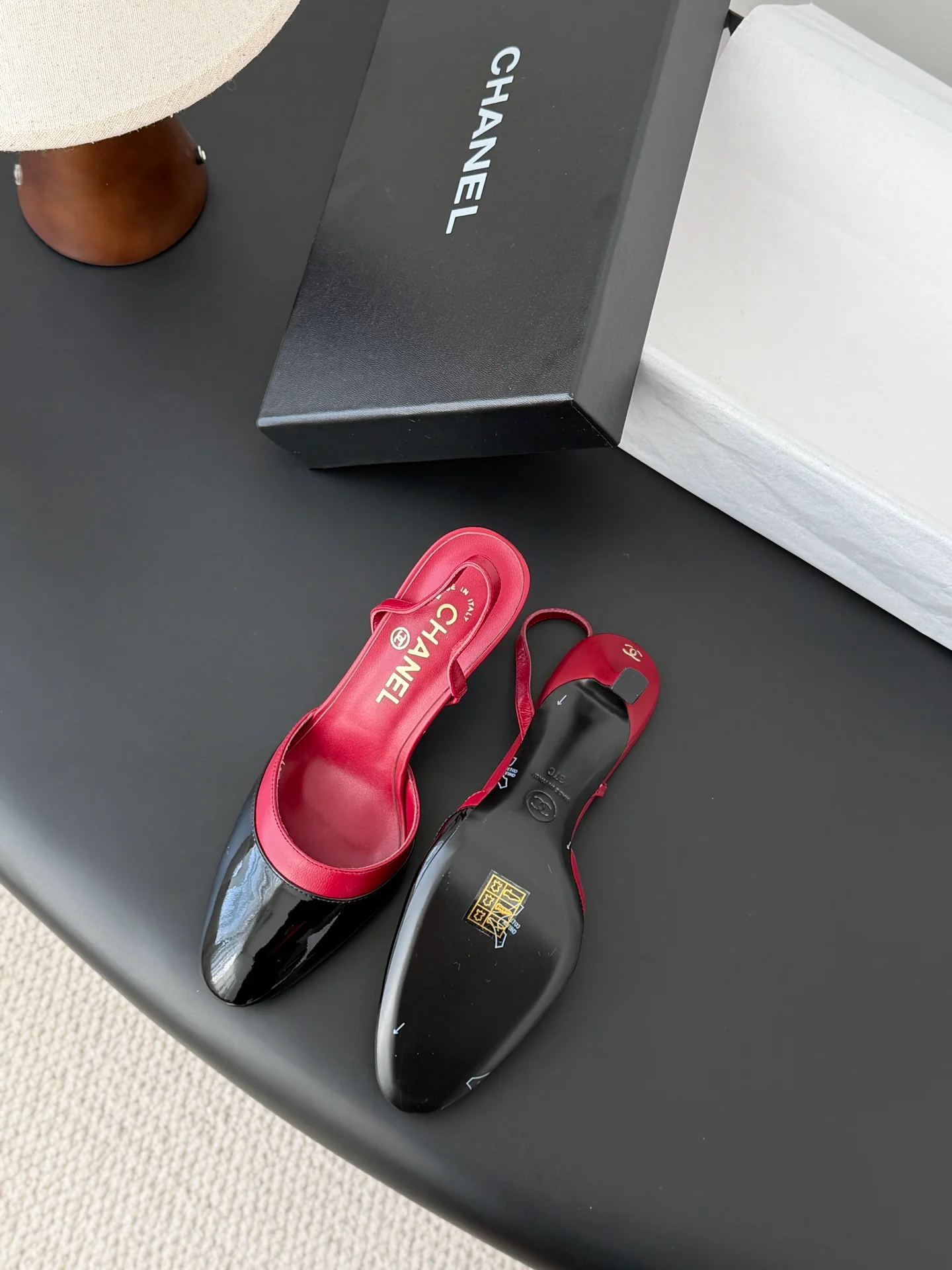 Chan 26ss mary jane slingback heel