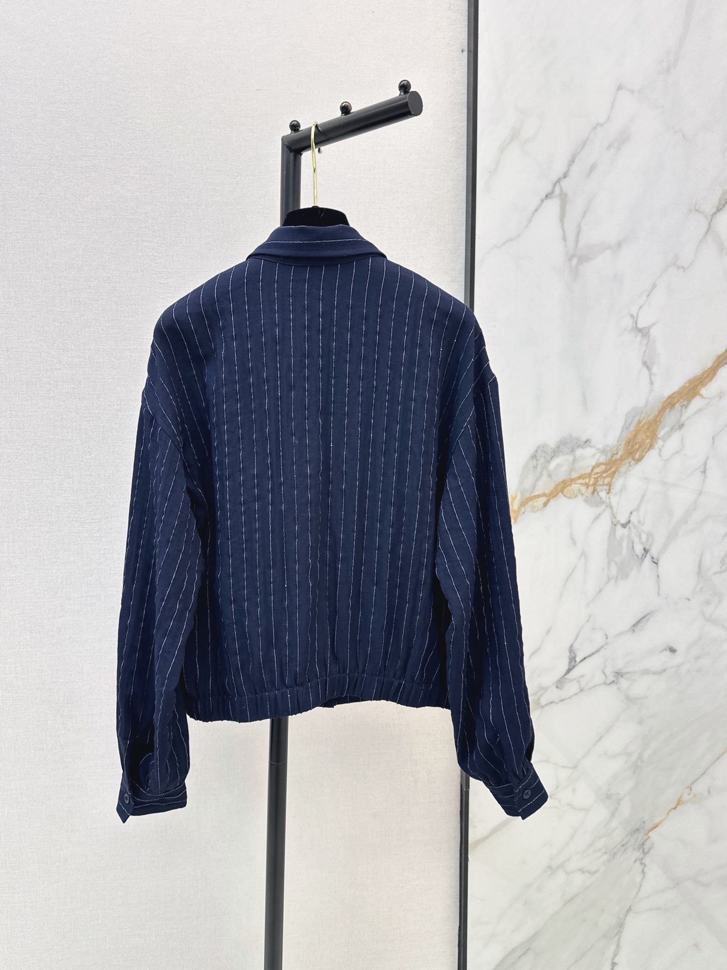 Chan 26fw stripe shirt jacket