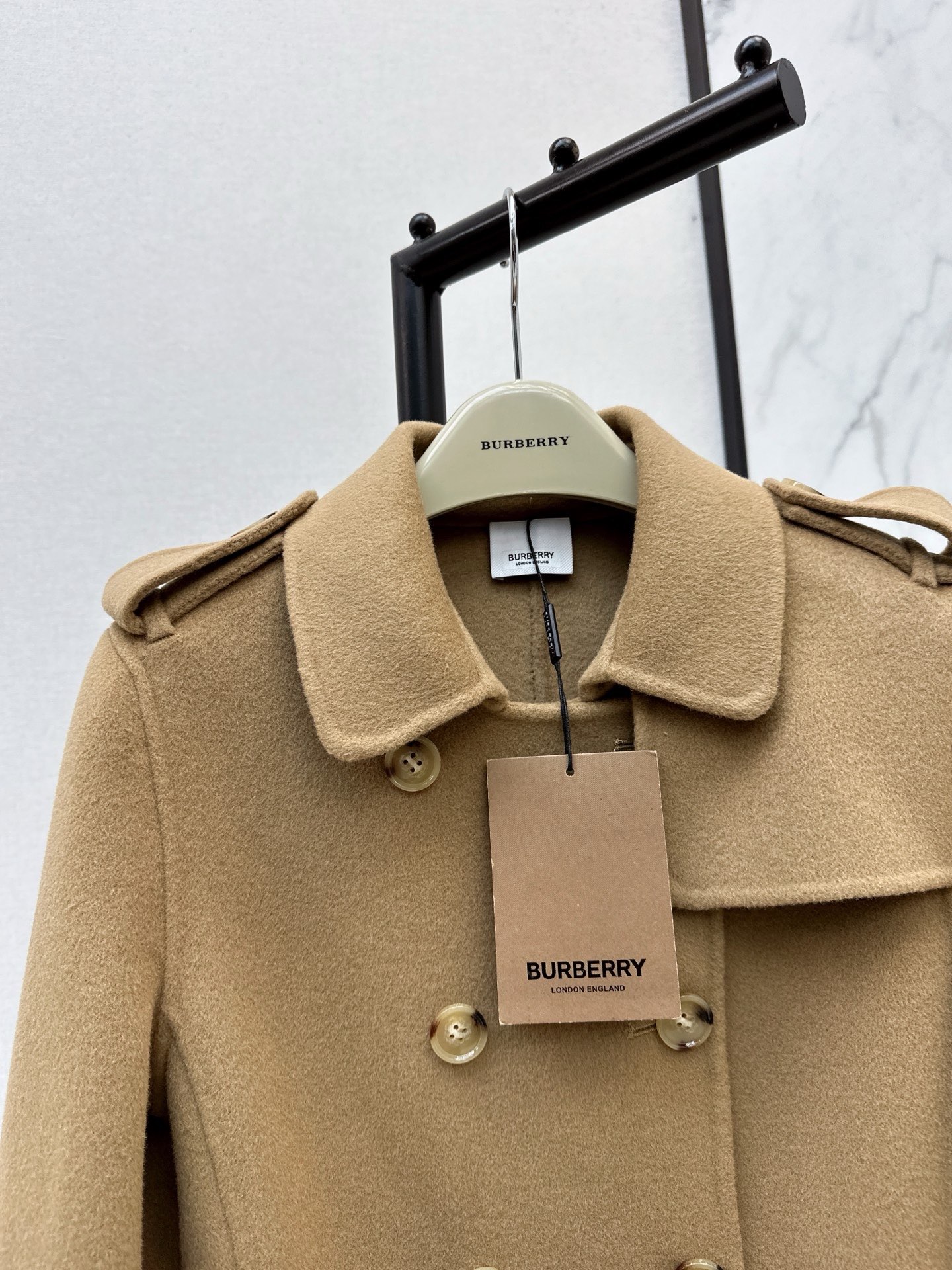 Bur 25fw double button trench coats