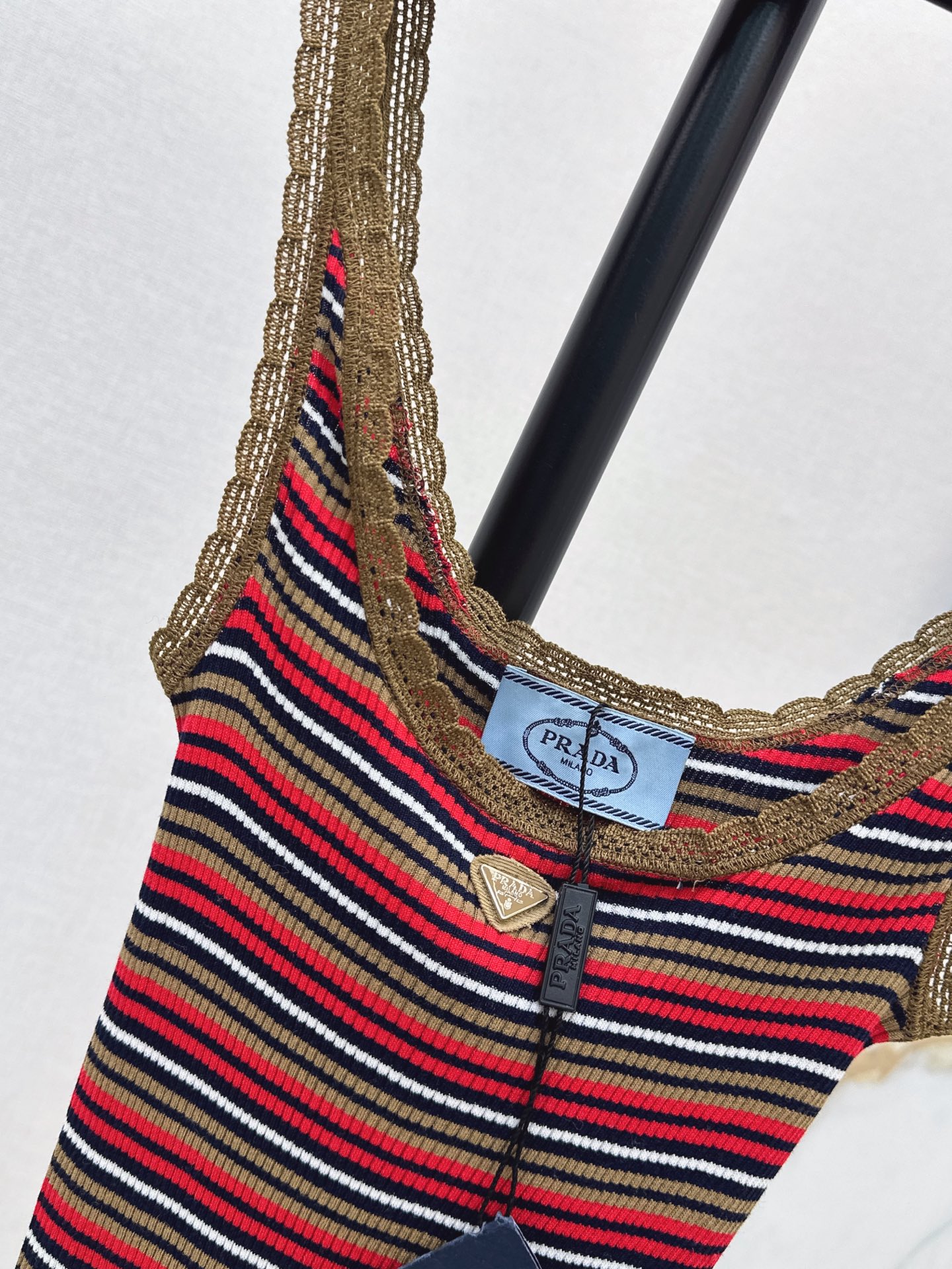 Pra 26fw stripe knit dress