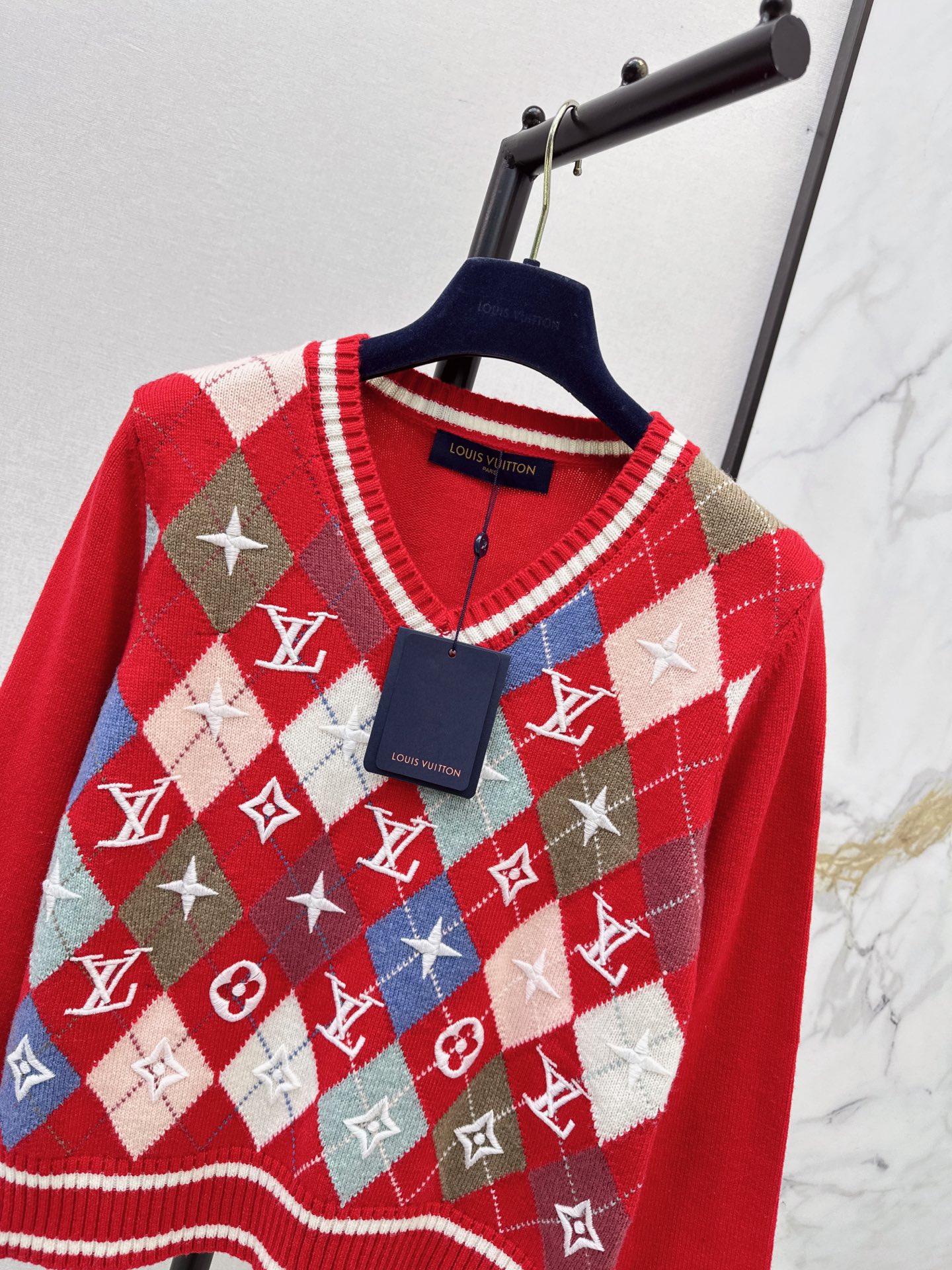 Loui 26fw jacquard knit sweater