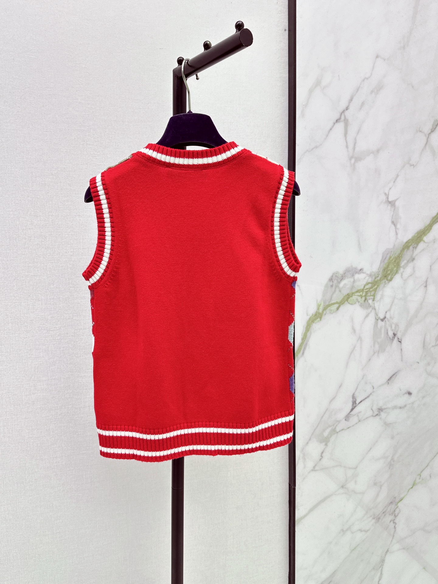 Loui 26fw jacquard knit vest