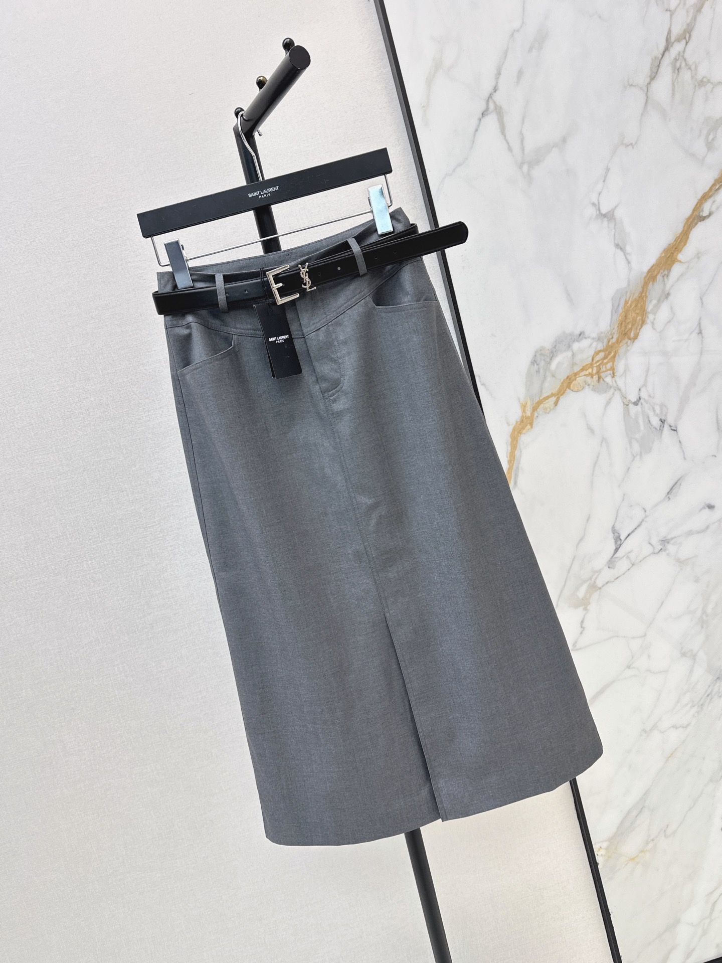 Sain 26fw belted skirt