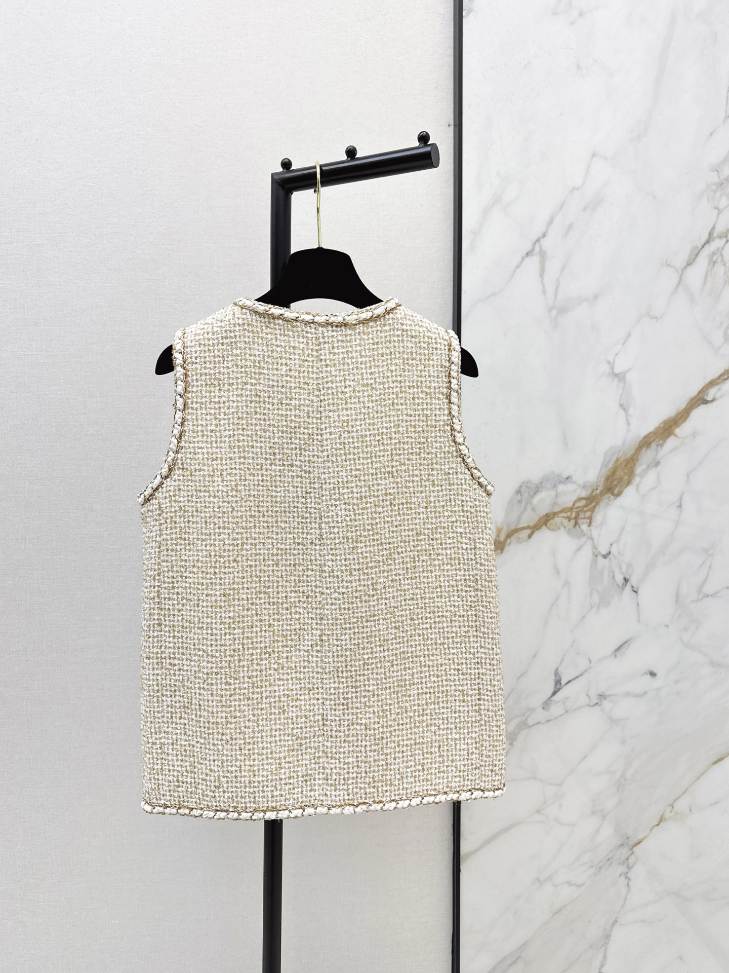 Chan 26fw tweed woven vest