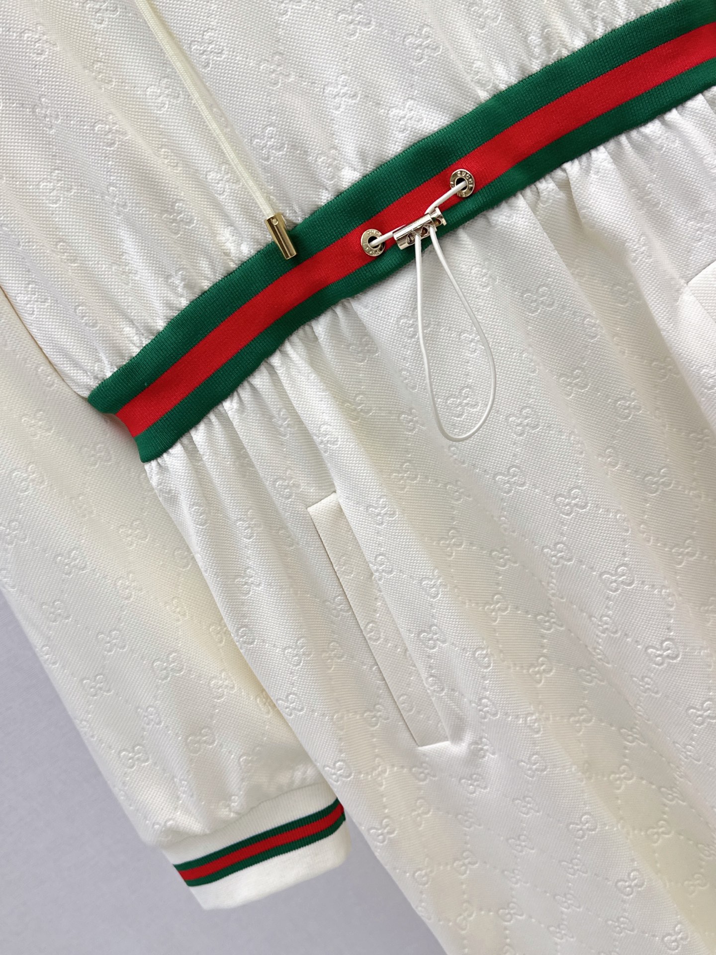 Guc 26fw jacquard hooded dress