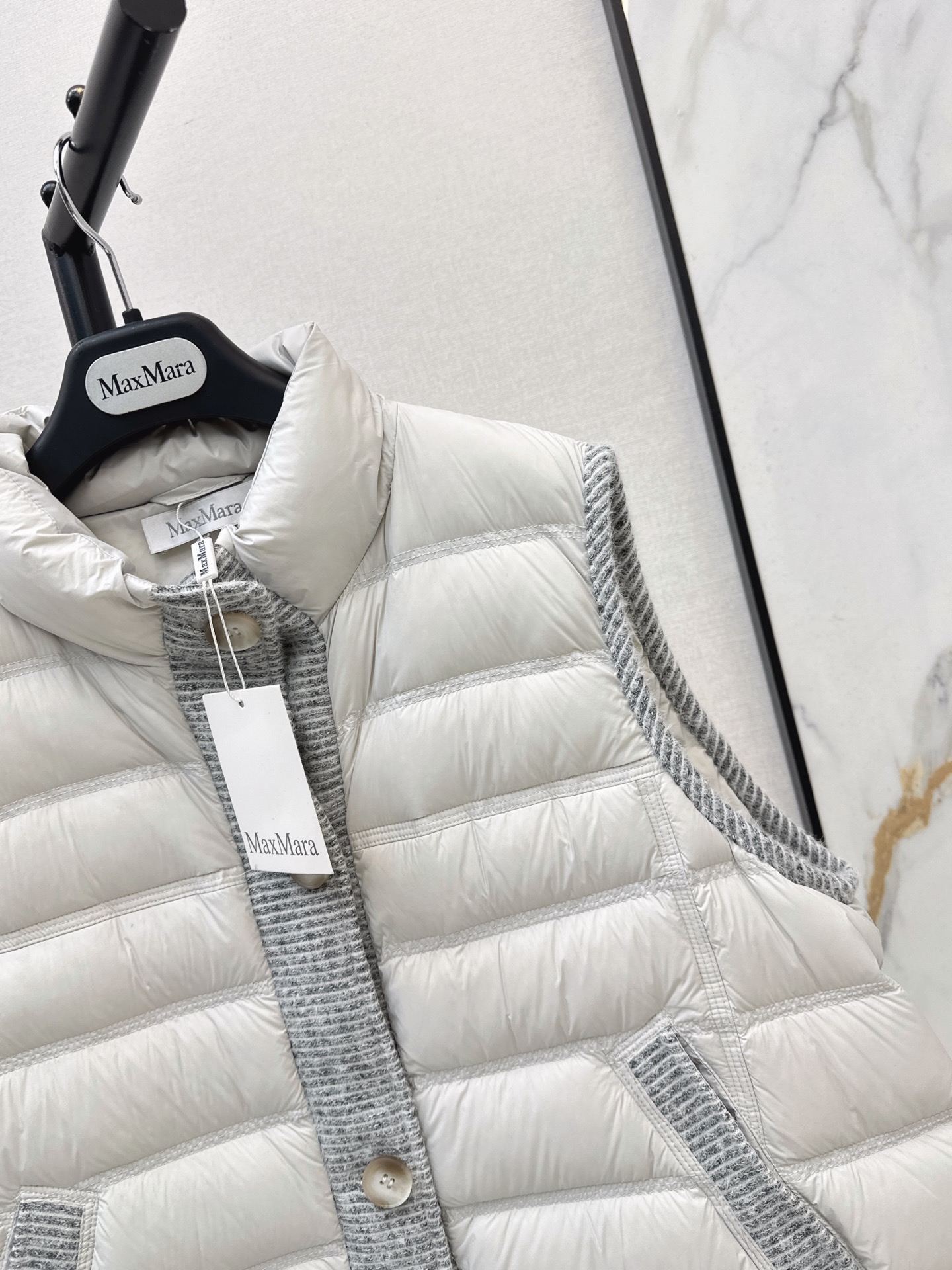 Max 26fw wool contract down vest