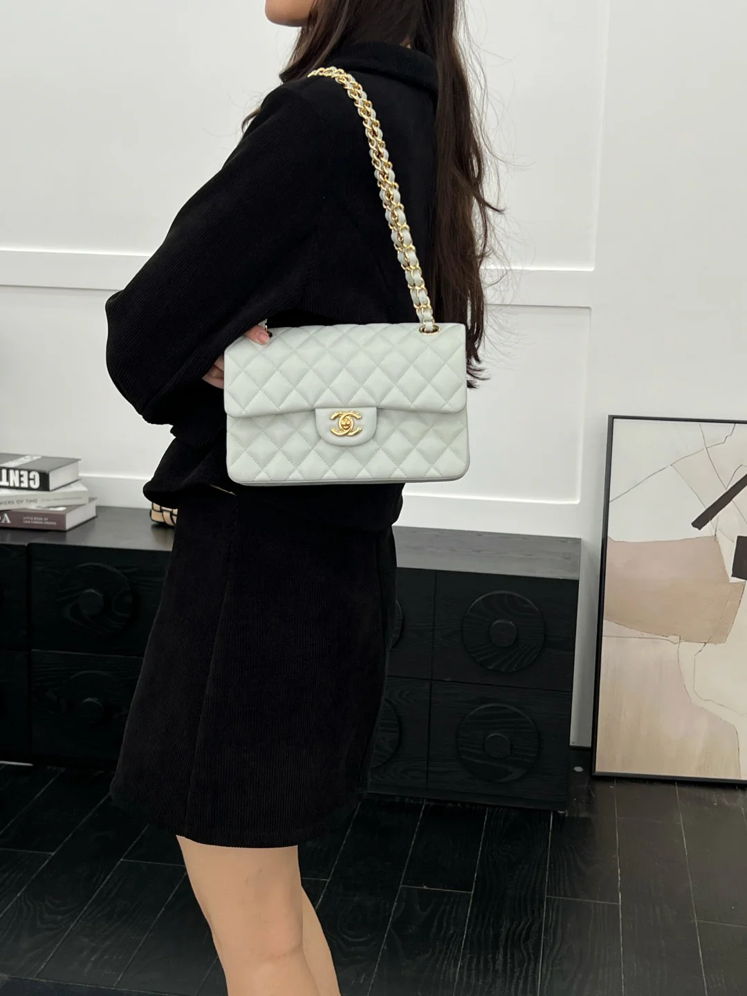 Chan cf23 chain shoulder bag