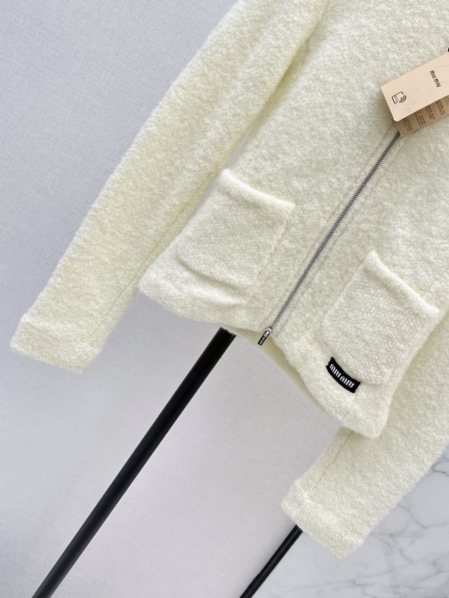 Miu 26fw zipper knit jacket